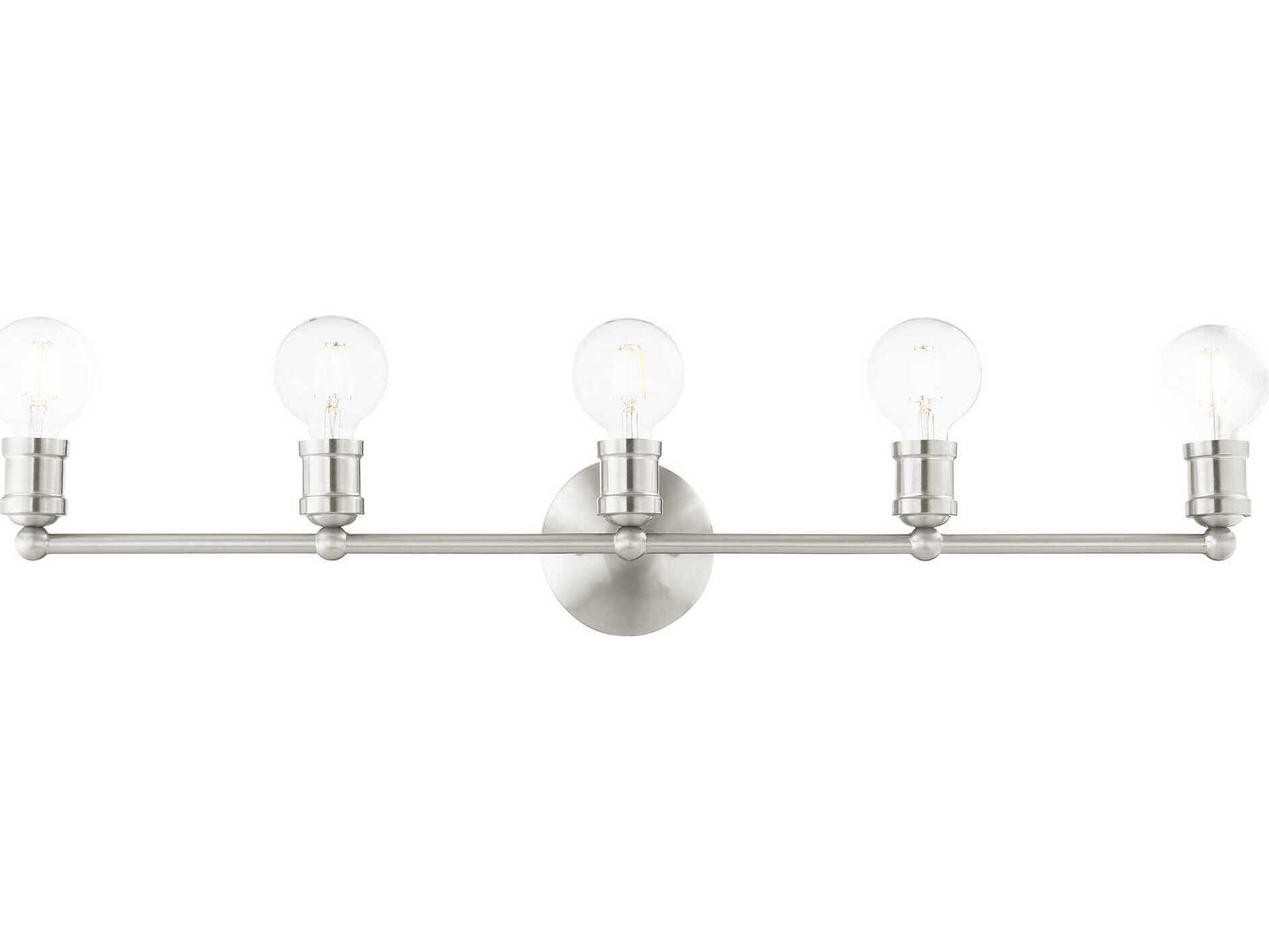 Livex Lighting Lansdale 5-Light Brushed Nickel Vanity Light