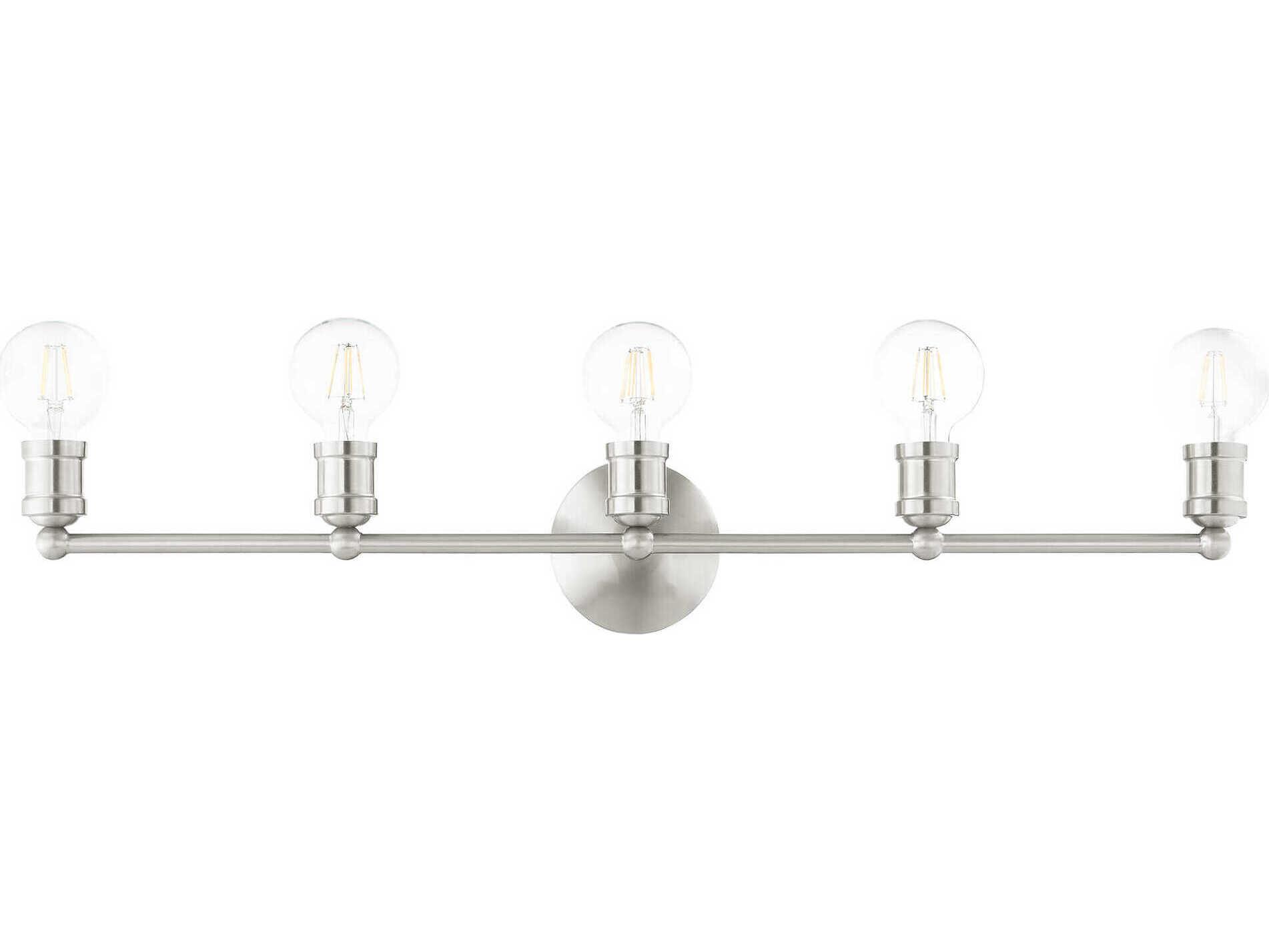 Livex Lighting Lansdale 5-Light Brushed Nickel Vanity Light