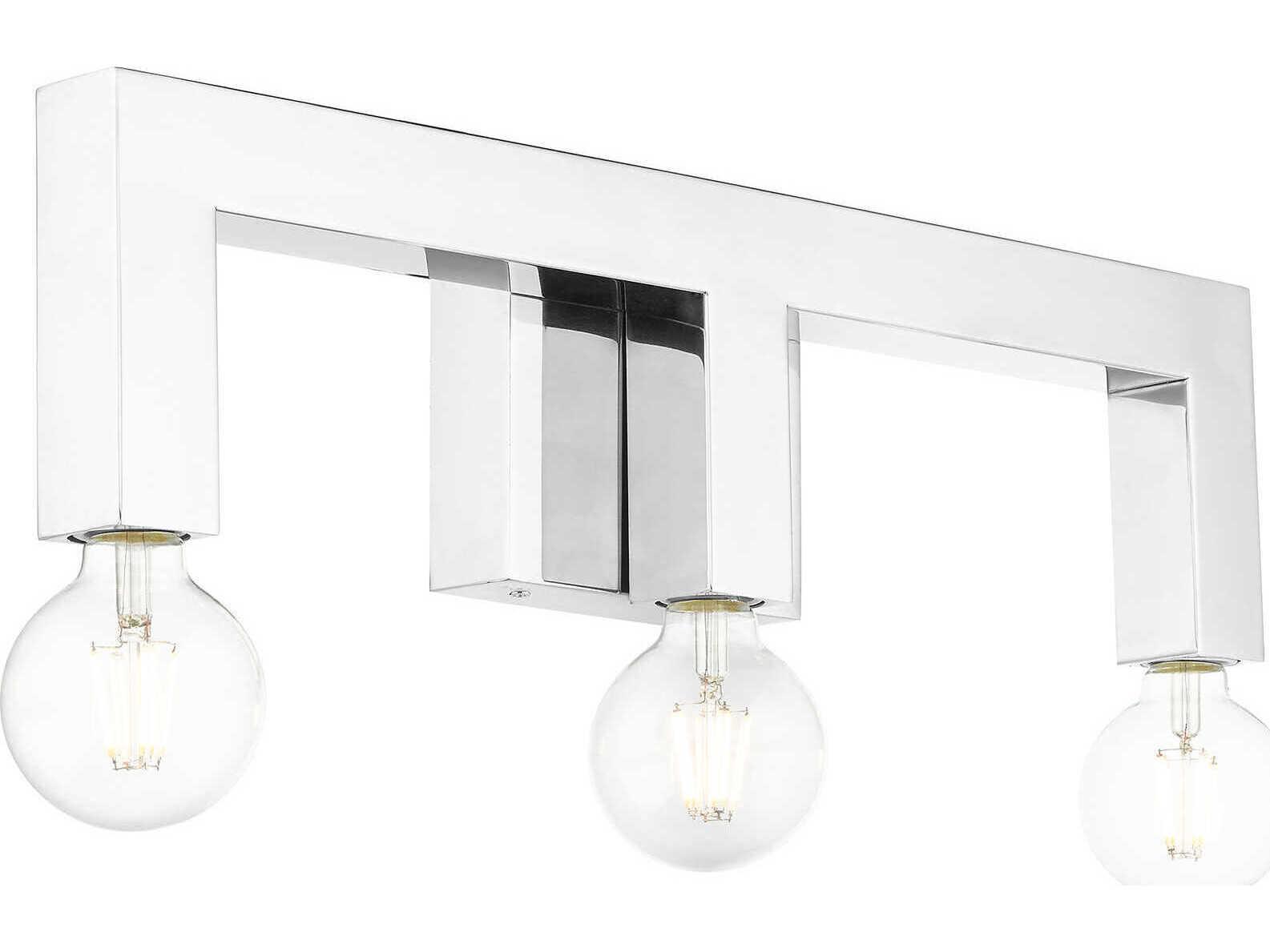 Livex Lighting Solna 3-Light Polished Chrome Vanity Light