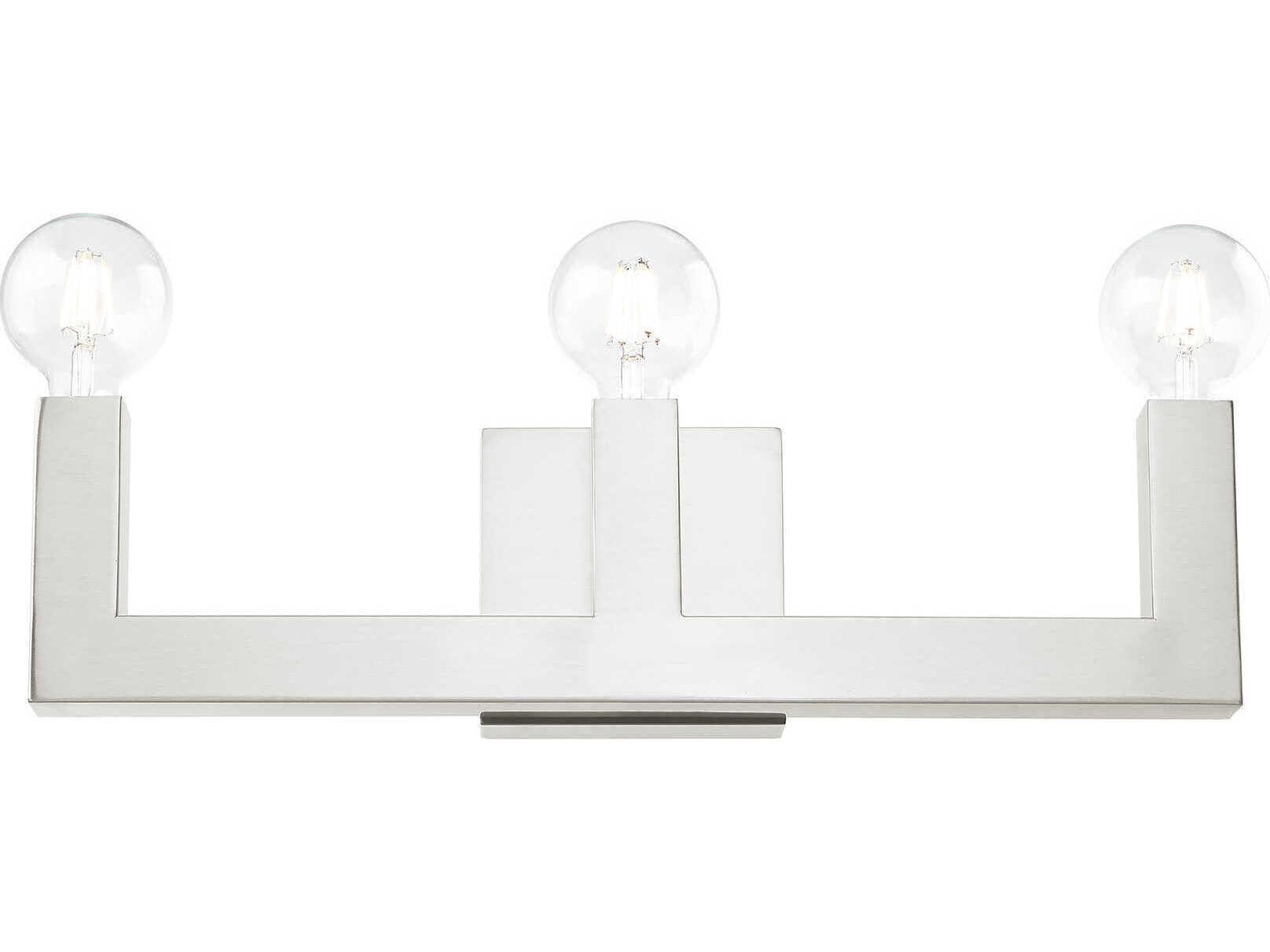 Livex Lighting Solna 3-Light Brushed Nickel Vanity Light