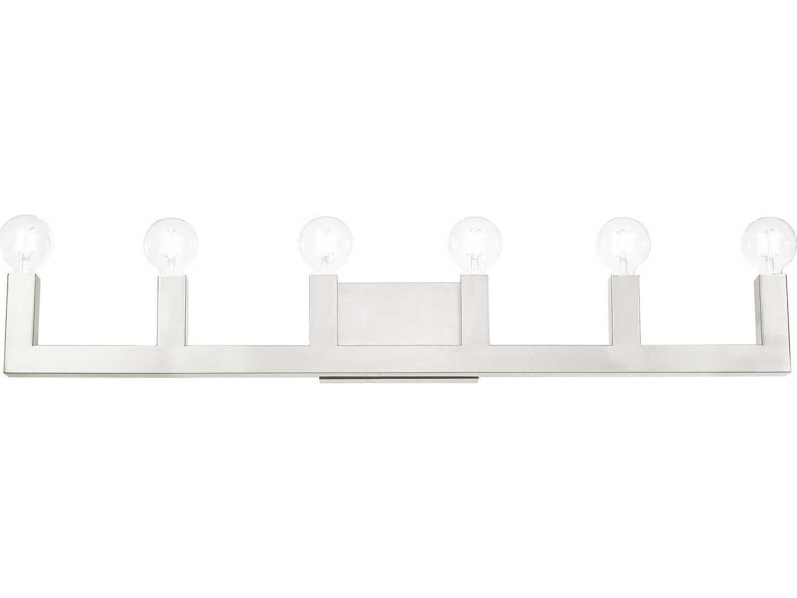 Livex Lighting Solna 6-Light Brushed Nickel Vanity Light
