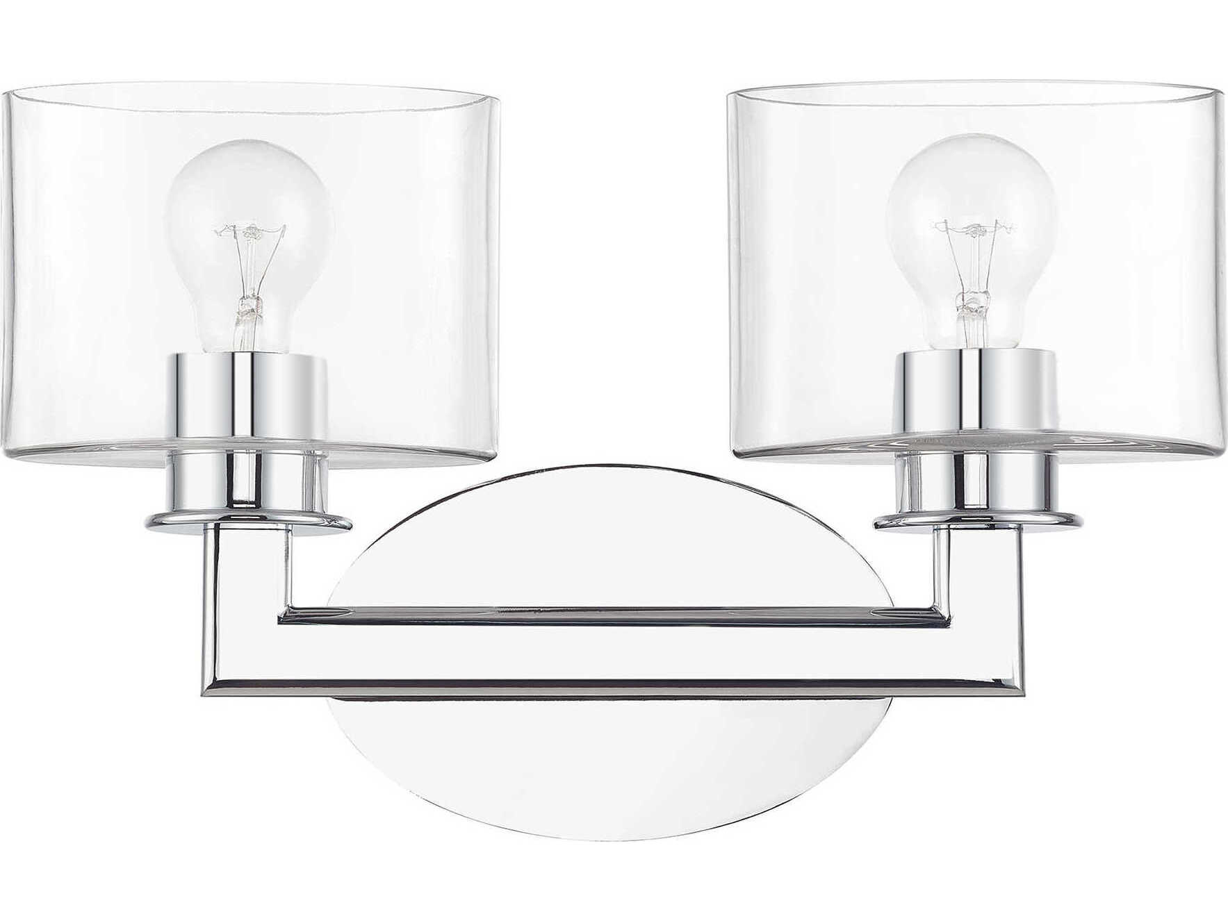 Livex Lighting Bernardino 2-Light Polished Chrome Vanity Light