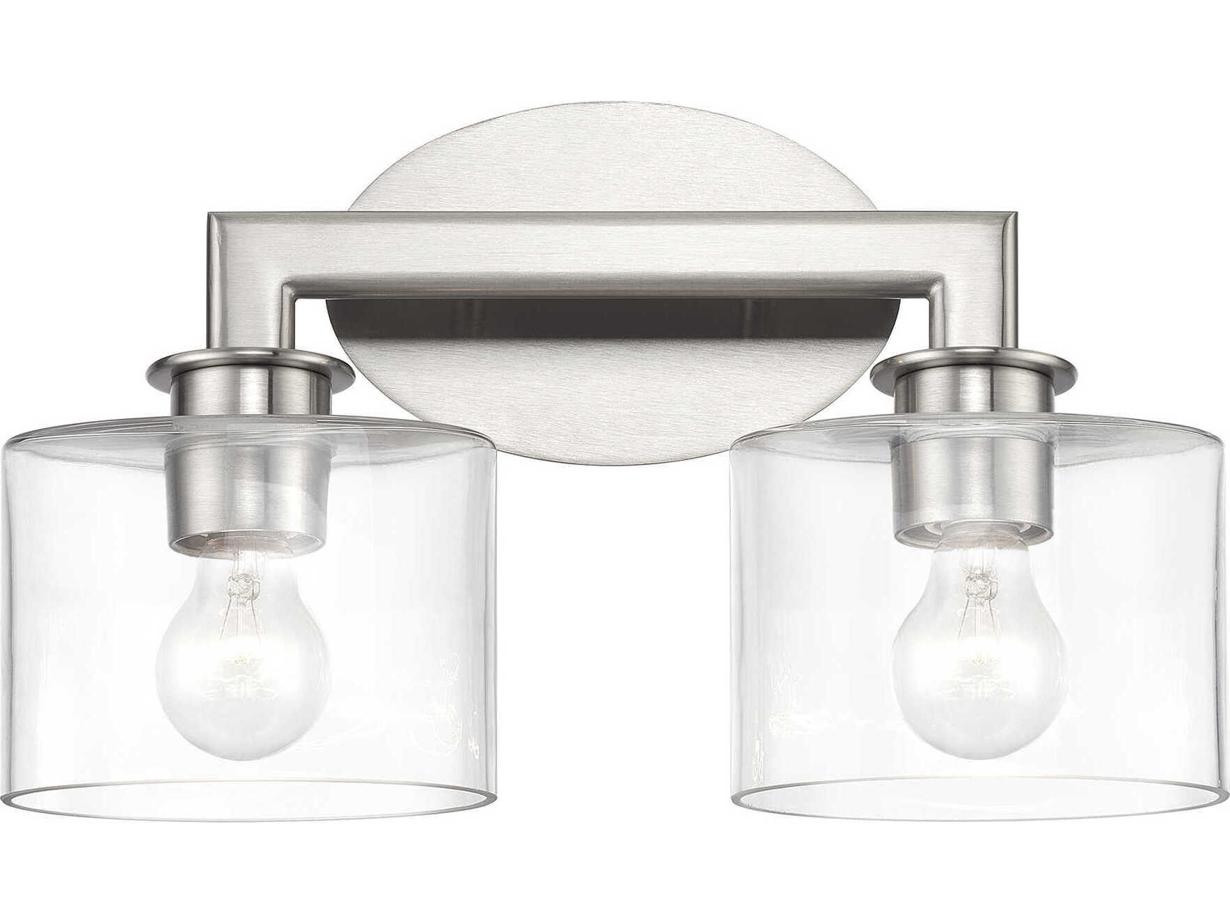 Livex Lighting Bernardino 2-Light Brushed Nickel Vanity Light