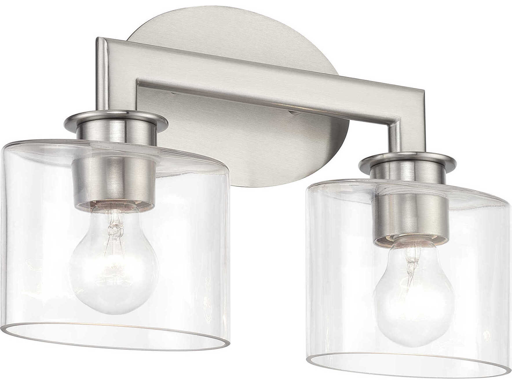 Livex Lighting Bernardino 2-Light Brushed Nickel Vanity Light
