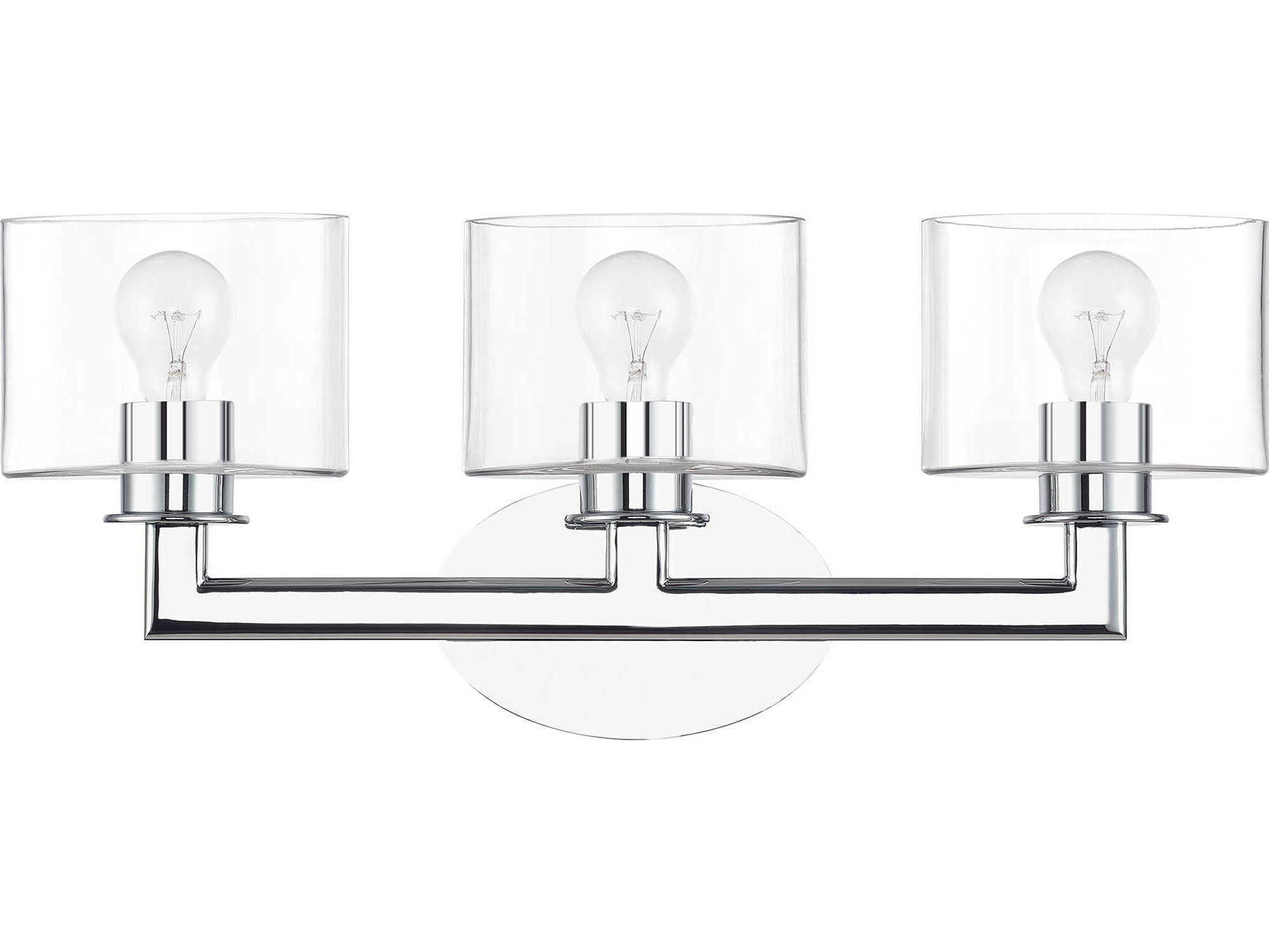 Livex Lighting Bernardino 3-Light Polished Chrome Vanity Light