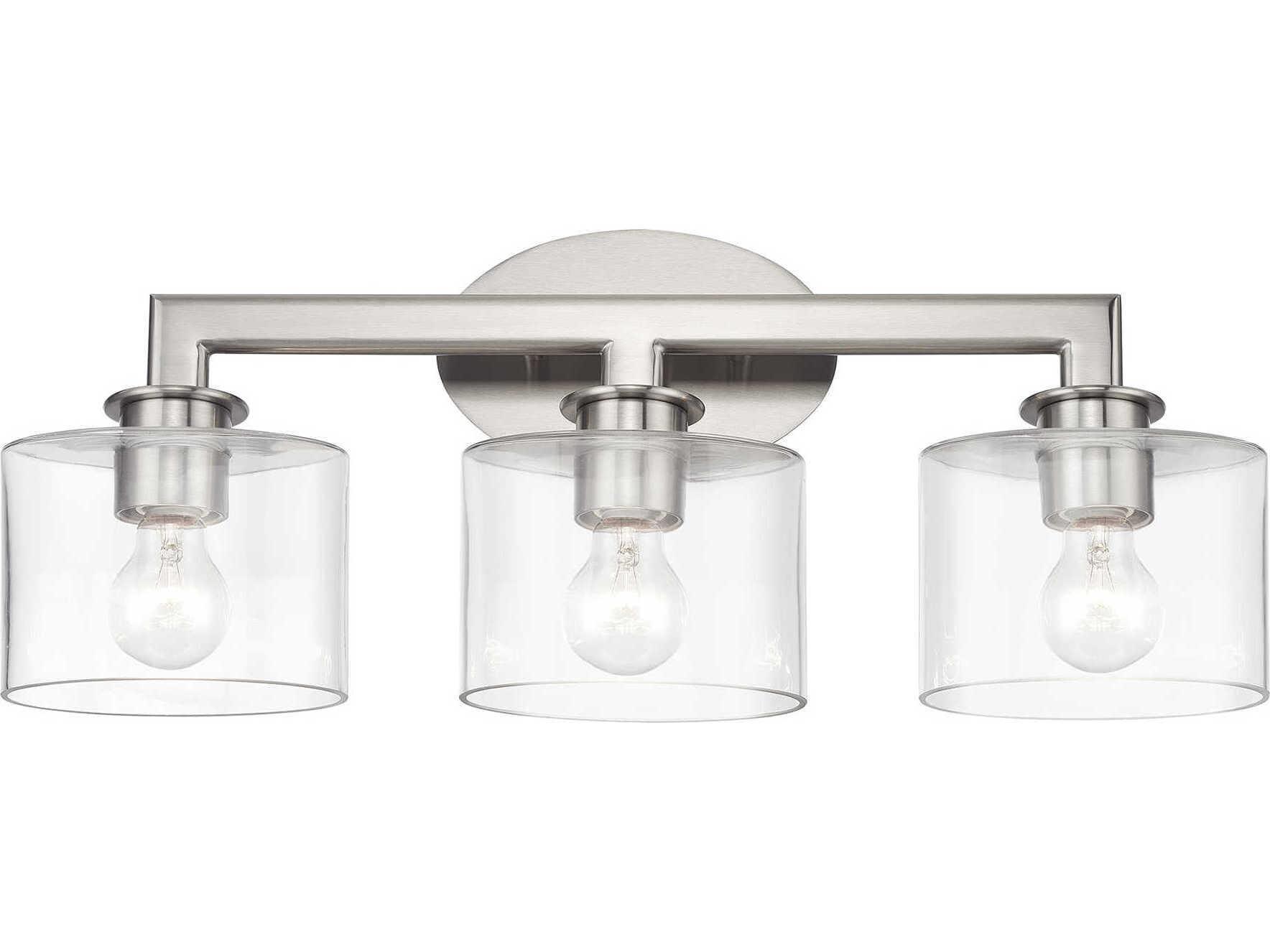 Livex Lighting Bernardino 3-Light Brushed Nickel Vanity Light