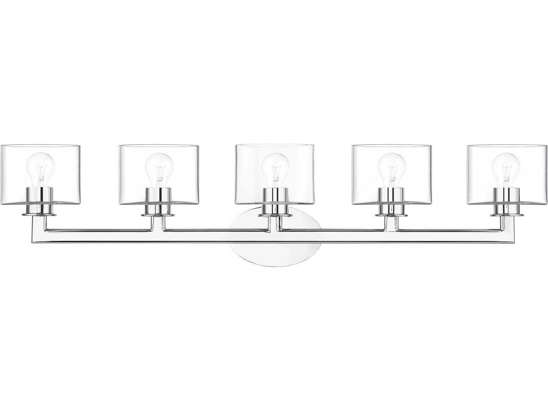 Livex Lighting Bernardino 5-Light Polished Chrome Vanity Light