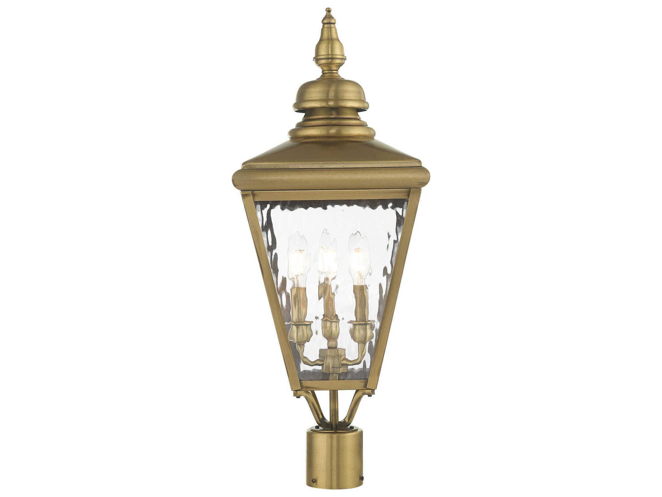 Livex Lighting Cambridge 3 - Light Outdoor Post Light