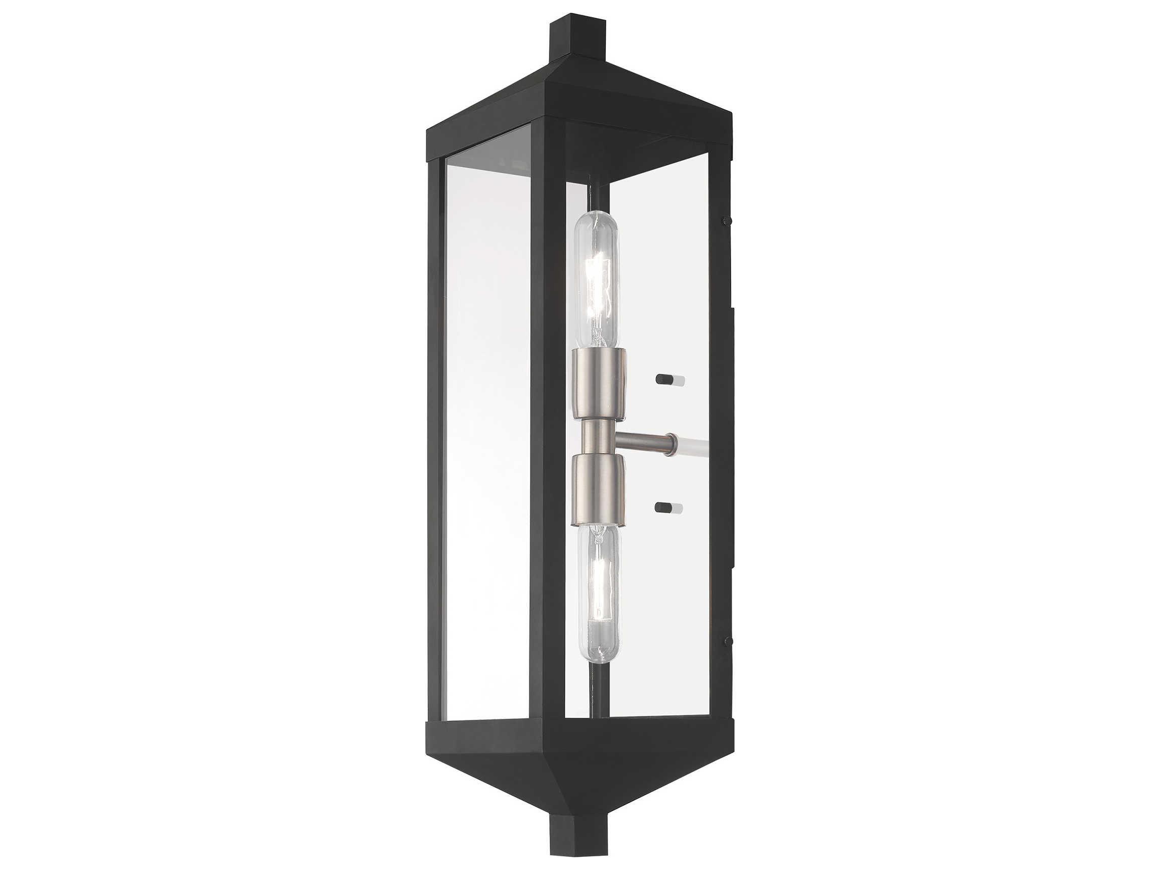 Livex Lighting Nyack 2 - Light Glass Outdoor Wall Light