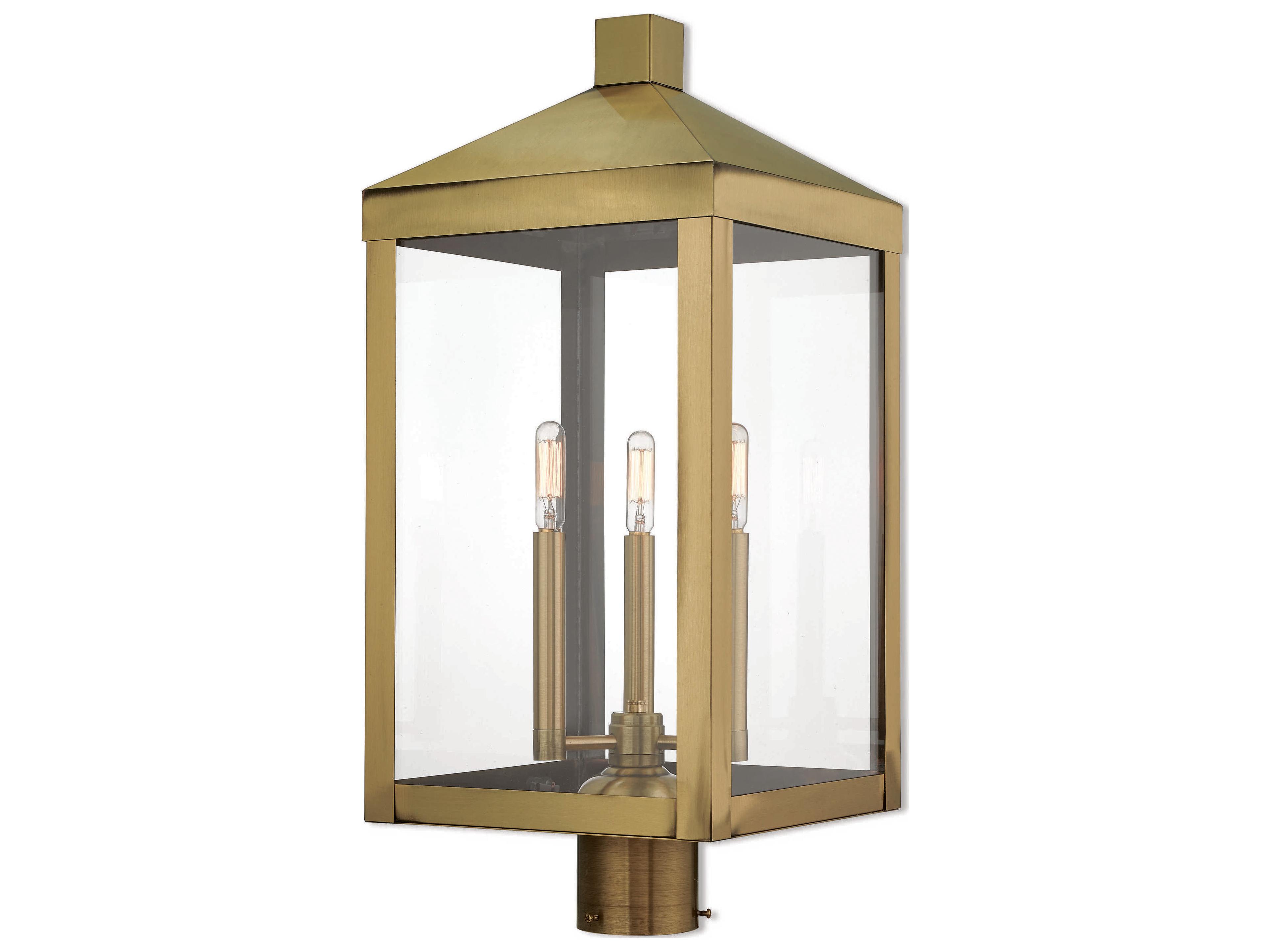 Livex Lighting Nyack 3 - Light Outdoor Post Light