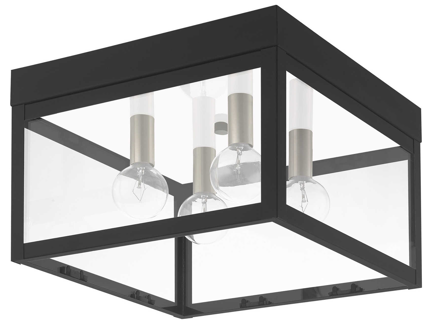 Livex Lighting Nyack 4 - Light Glass Outdoor Ceiling Light