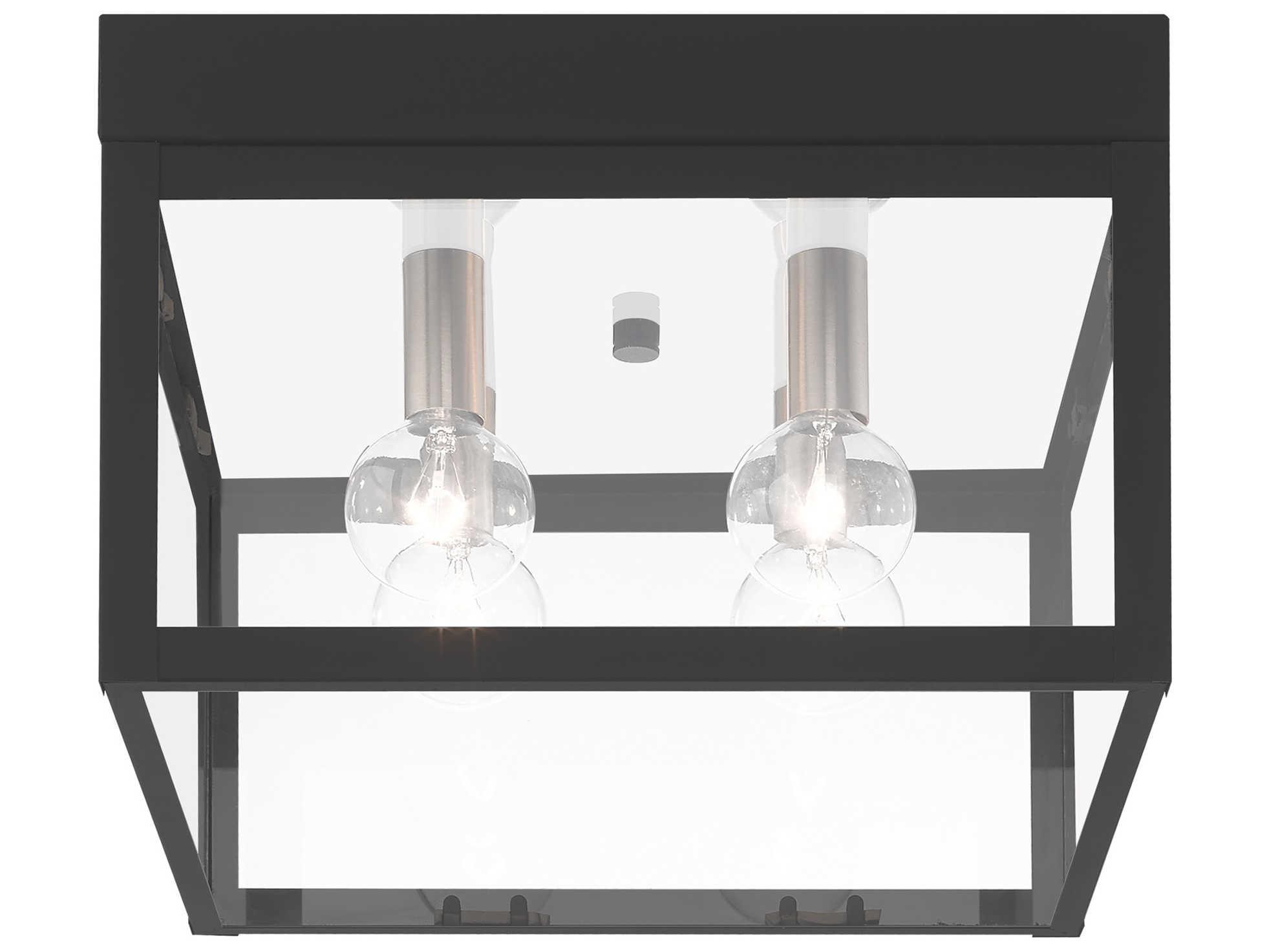 Livex Lighting Nyack 4 - Light Glass Outdoor Ceiling Light