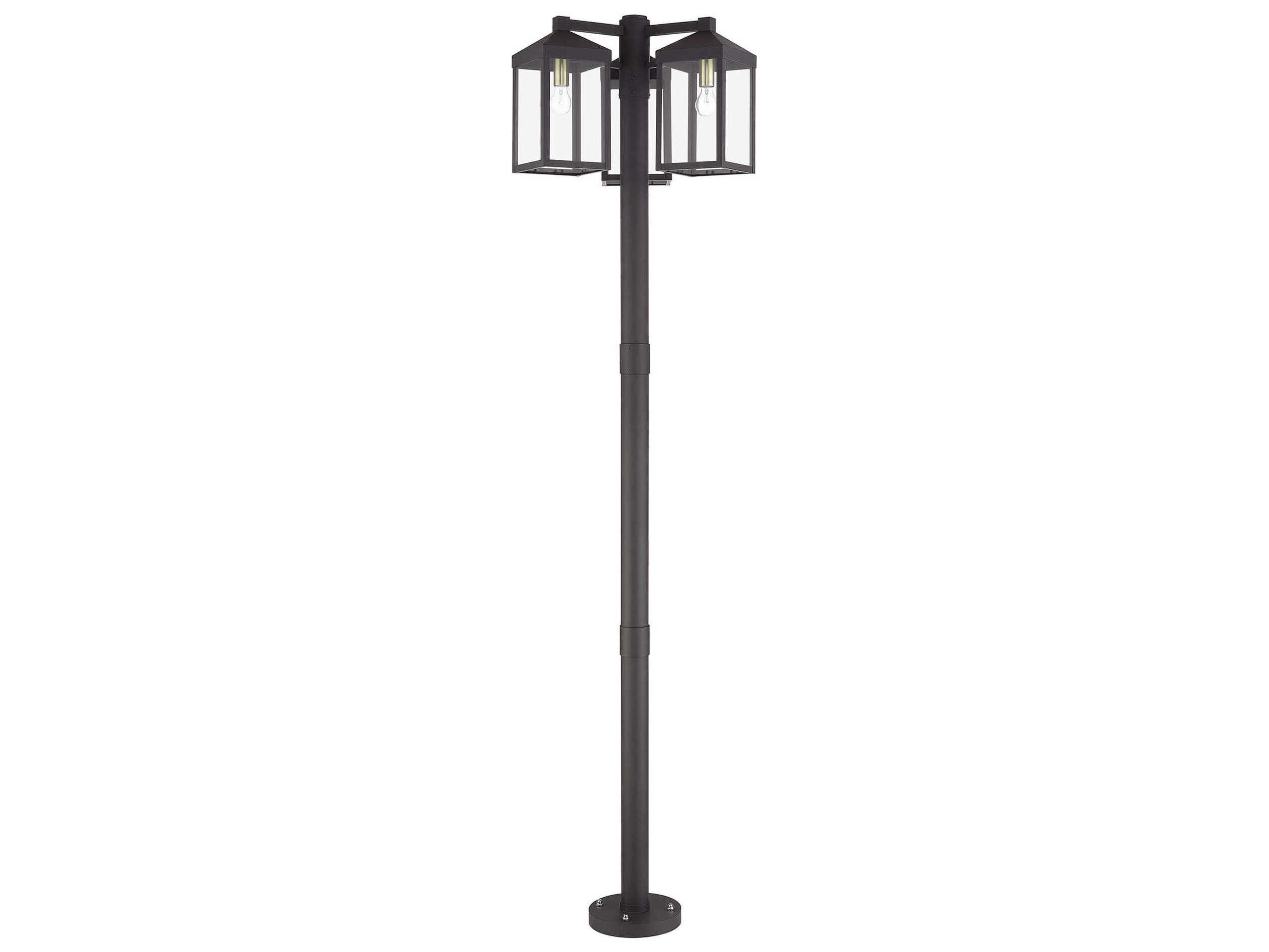 Livex Lighting Nyack 3-Light Outdoor Post Light