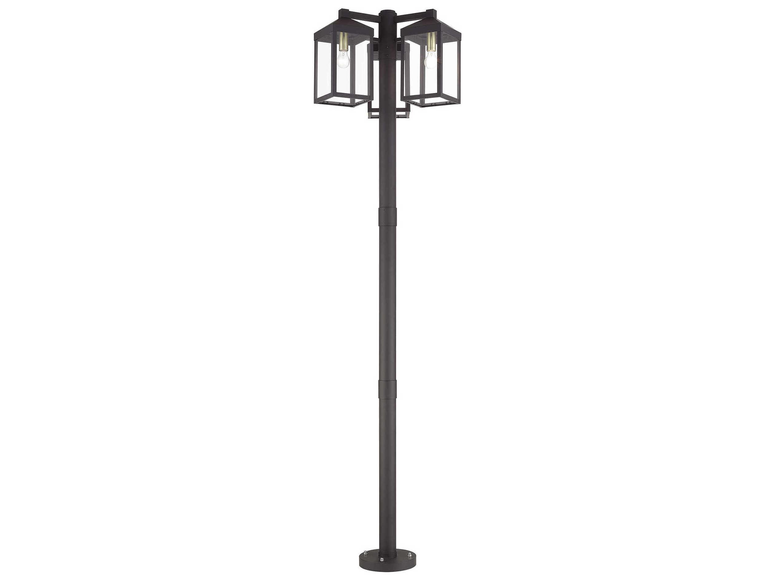 Livex Lighting Nyack 3-Light Outdoor Post Light