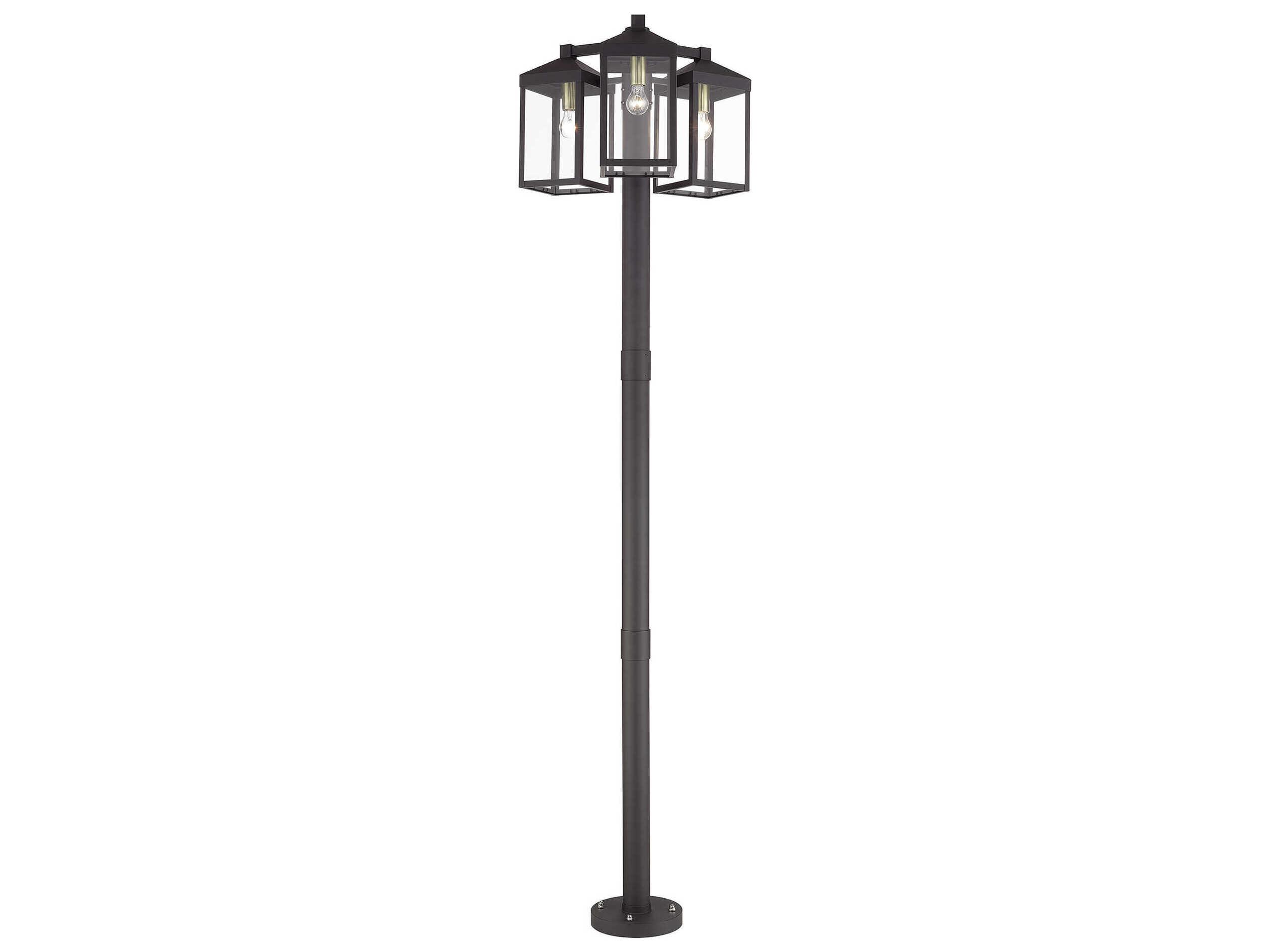 Livex Lighting Nyack 3-Light Outdoor Post Light