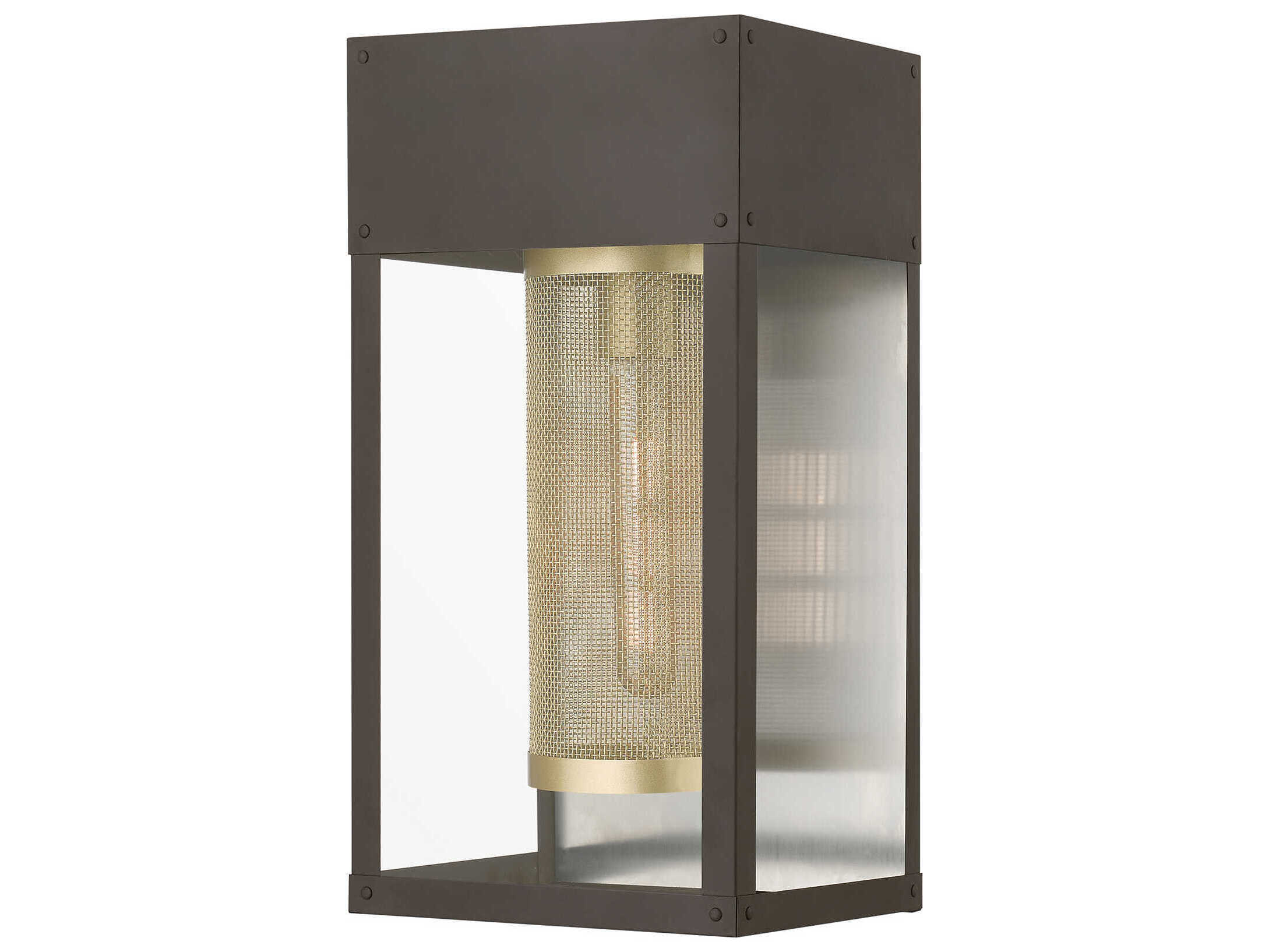 Livex Lighting Franklin Stainless Steel Reflector 1 - Light Outdoor Wall Light