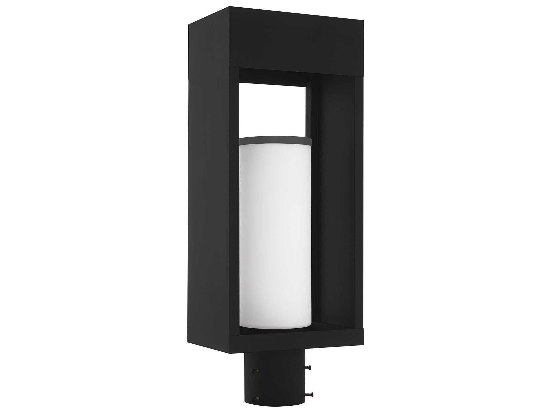 Livex Lighting Bleecker Black 1-light Outdoor Post Light
