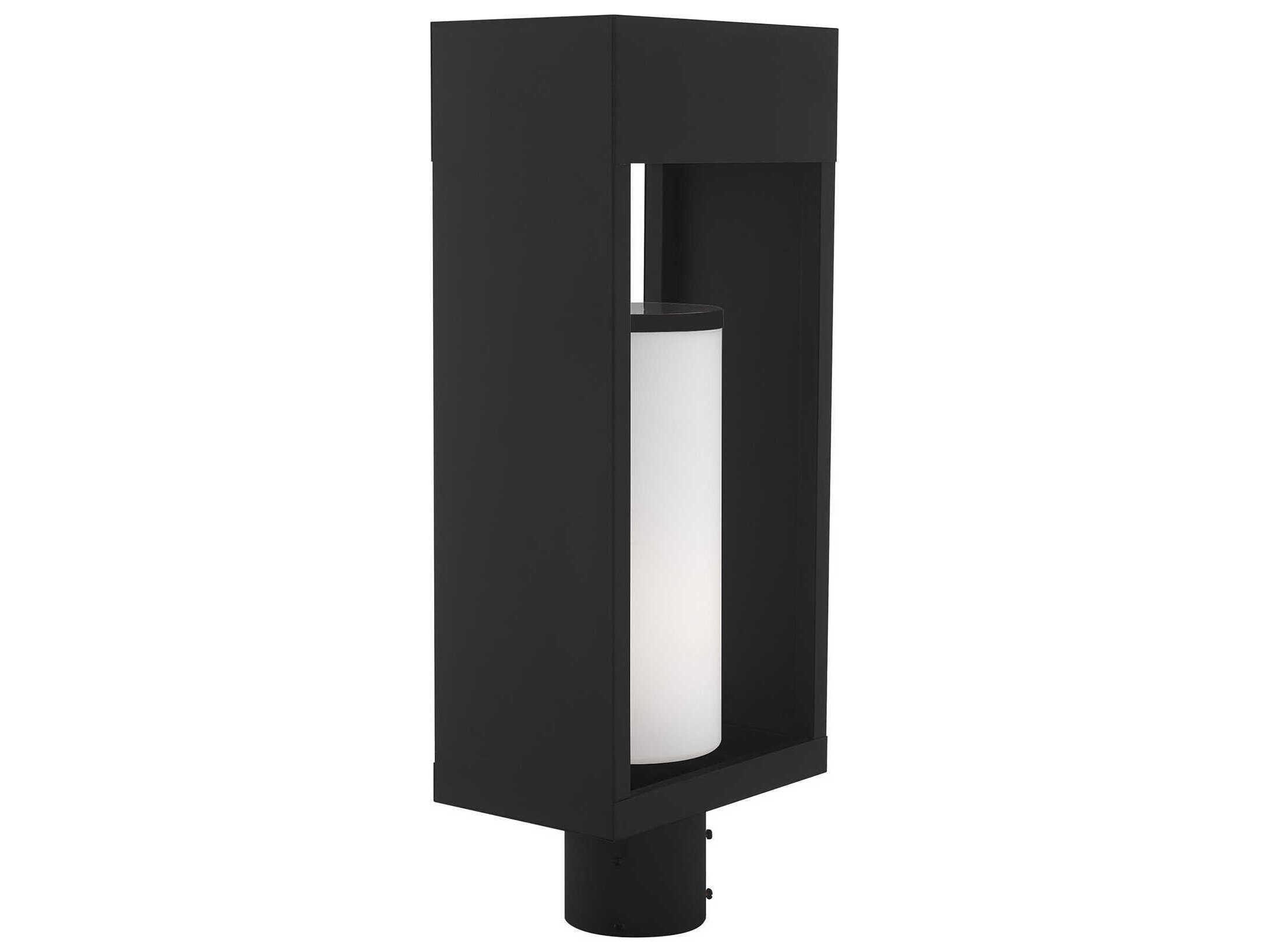 Livex Lighting Bleecker Black 1-light Outdoor Post Light