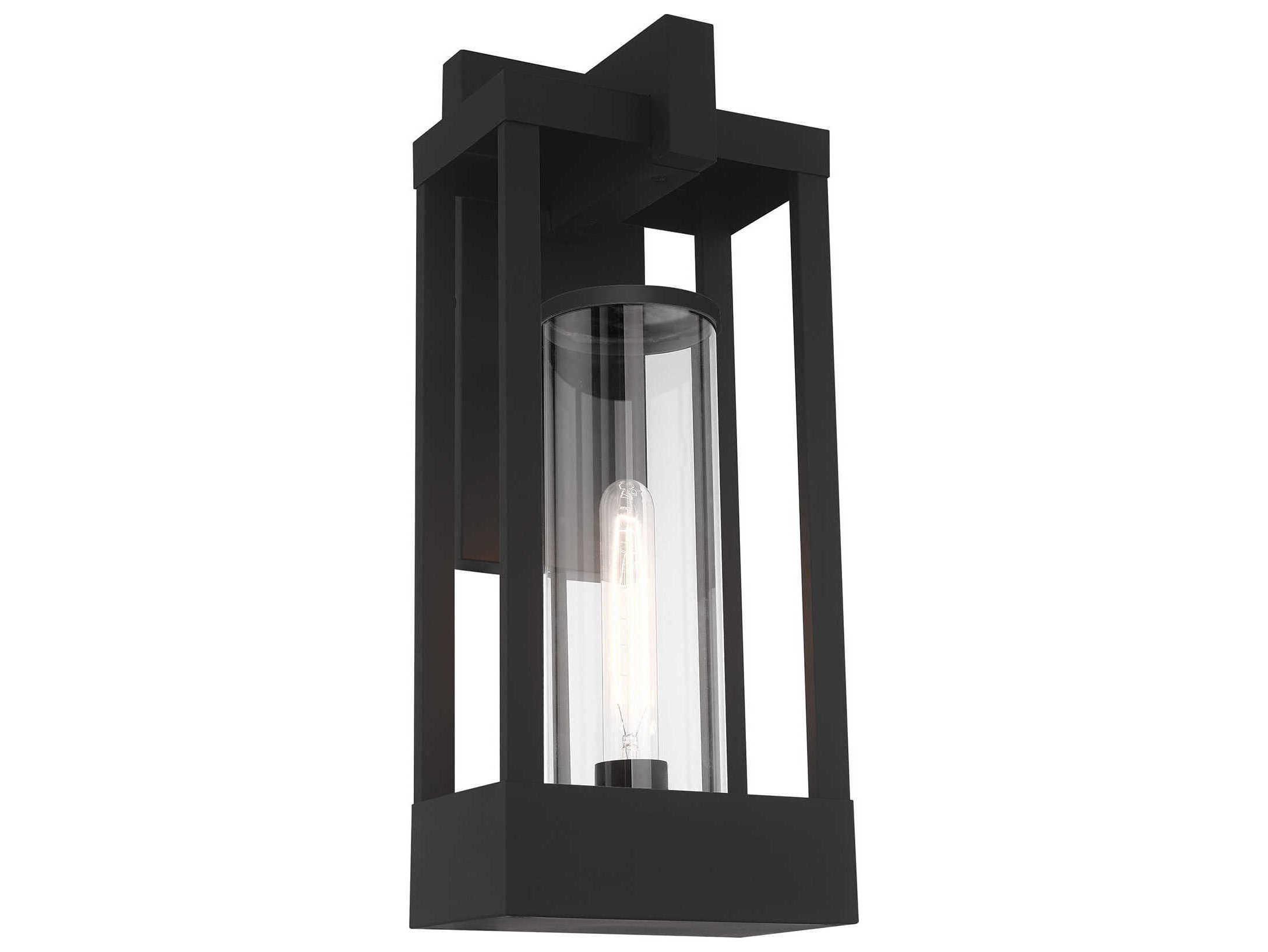Livex Lighting Delancey Glass Outdoor Wall Light