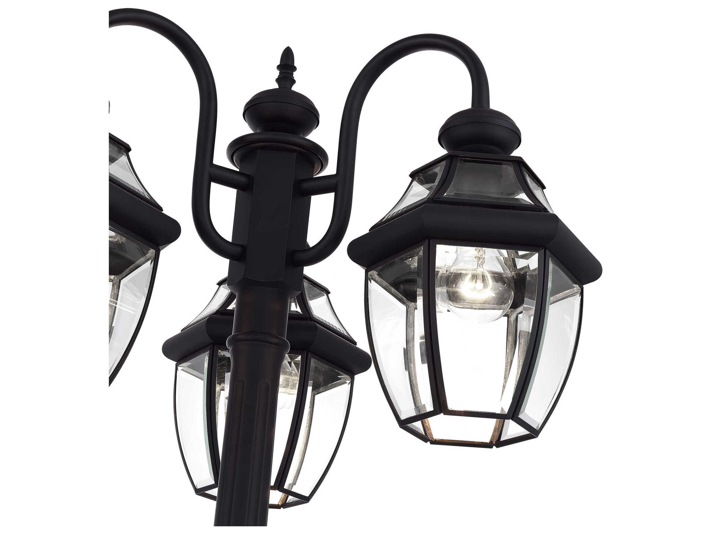 Livex Lighting Monterey 3-Light Outdoor Post Light