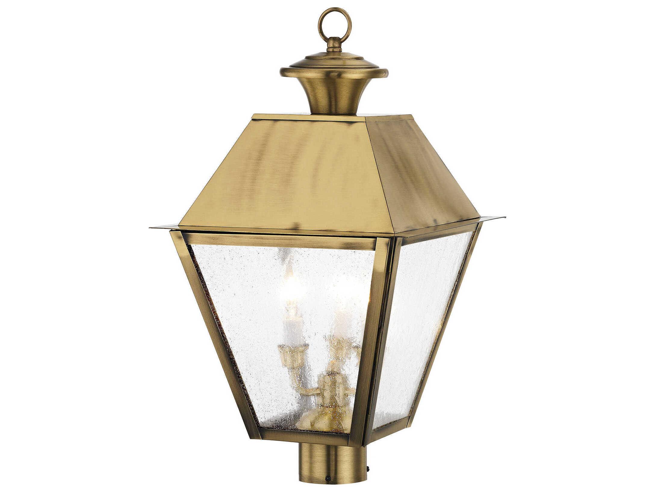 Livex Lighting Mansfield 3 - Light Outdoor Post Light