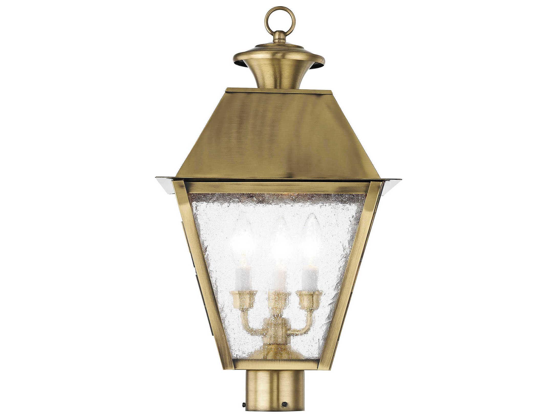 Livex Lighting Mansfield 3 - Light Outdoor Post Light