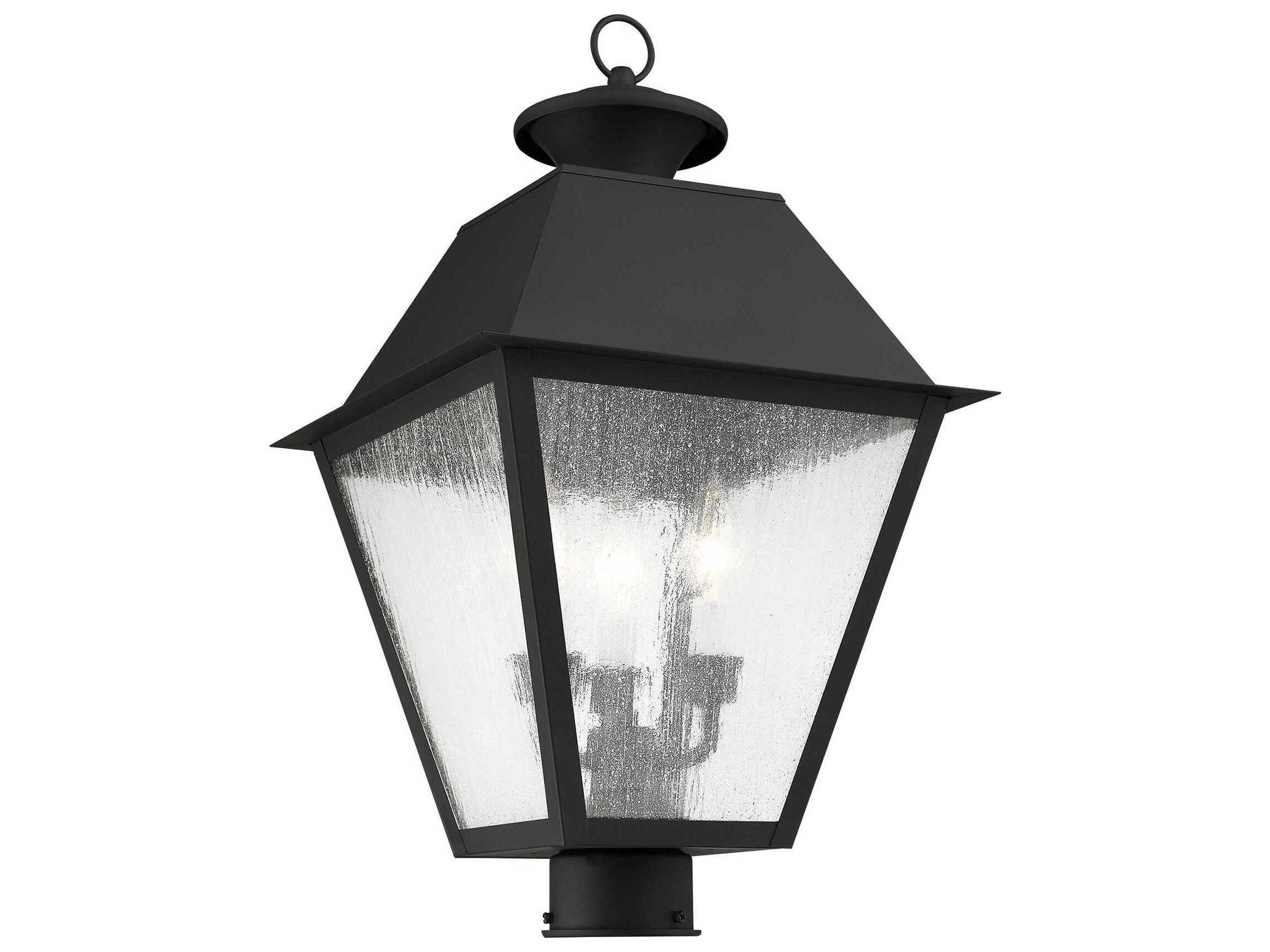 Livex Lighting Mansfield 3 - Light Outdoor Post Light