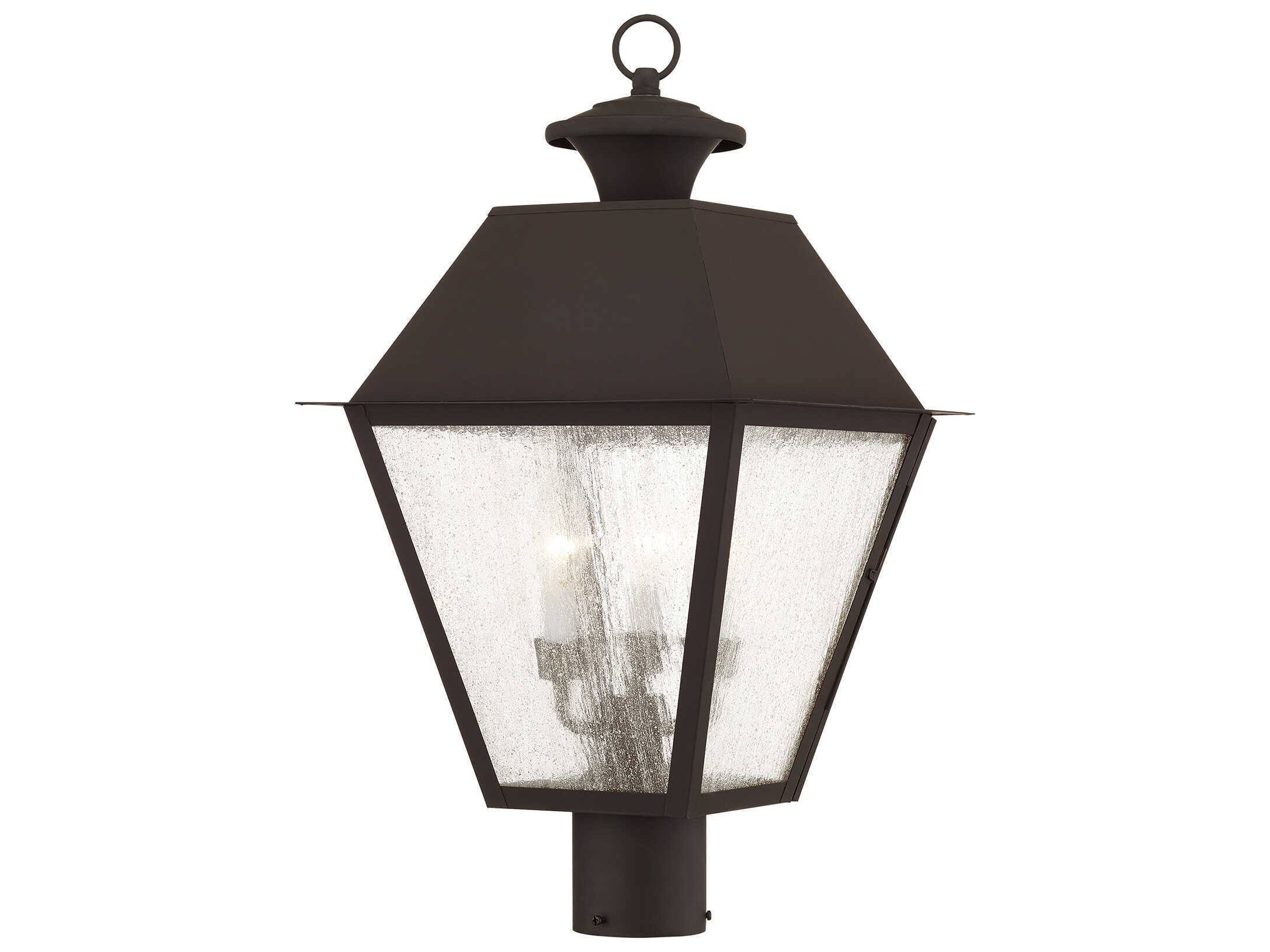 Livex Lighting Mansfield 3 - Light Outdoor Post Light