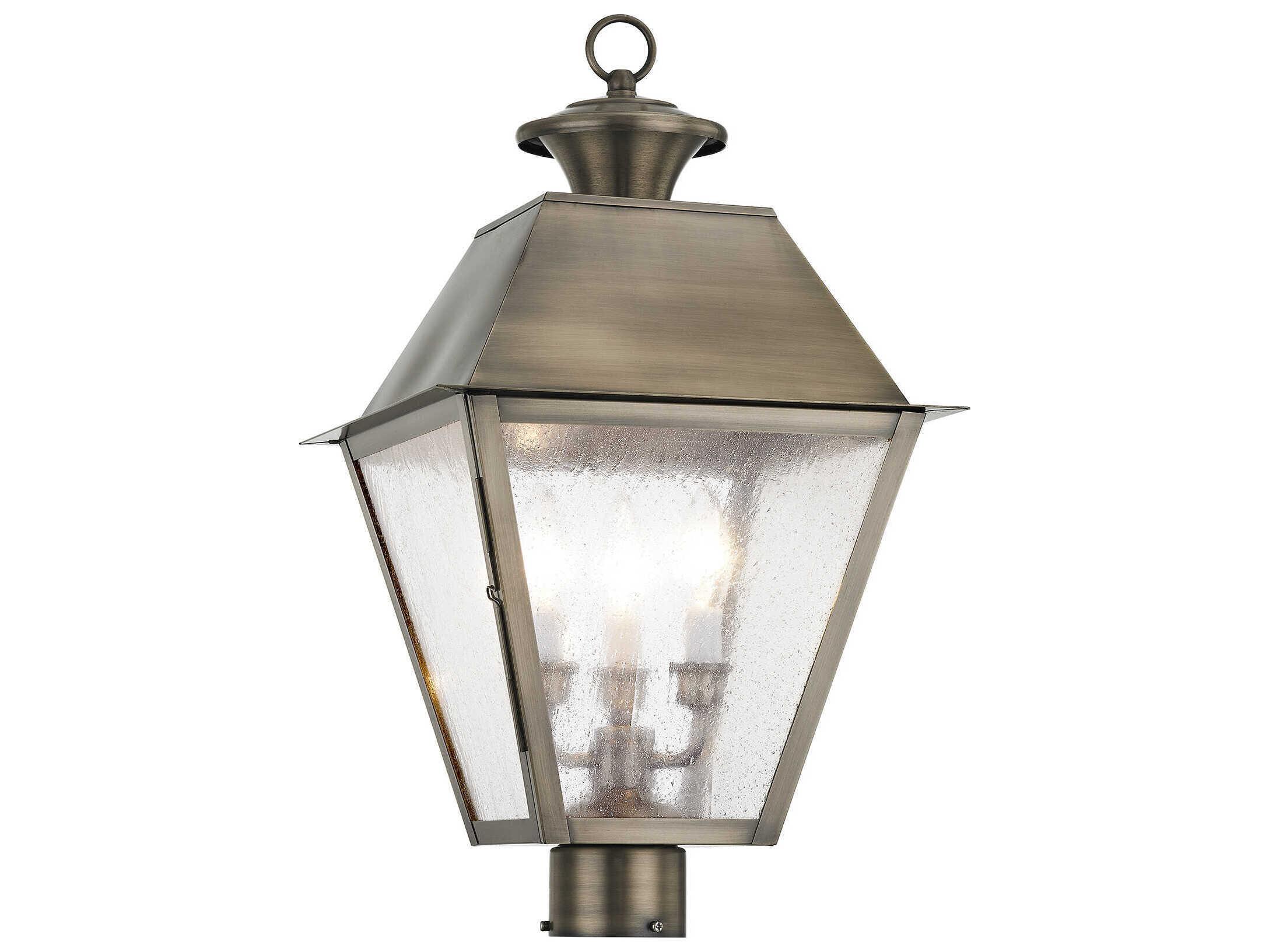 Livex Lighting Mansfield 3 - Light Outdoor Post Light