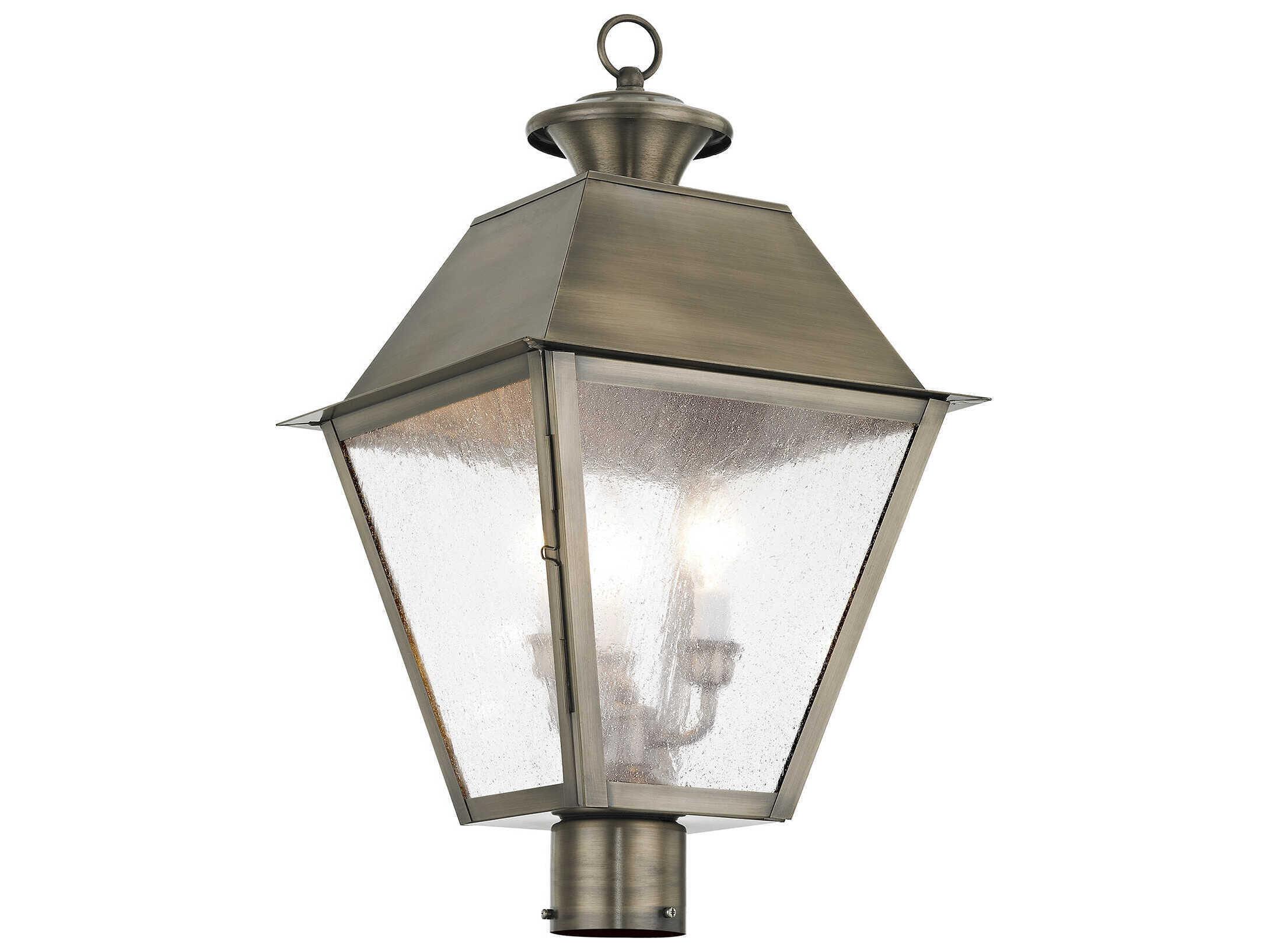 Livex Lighting Mansfield 3 - Light Outdoor Post Light