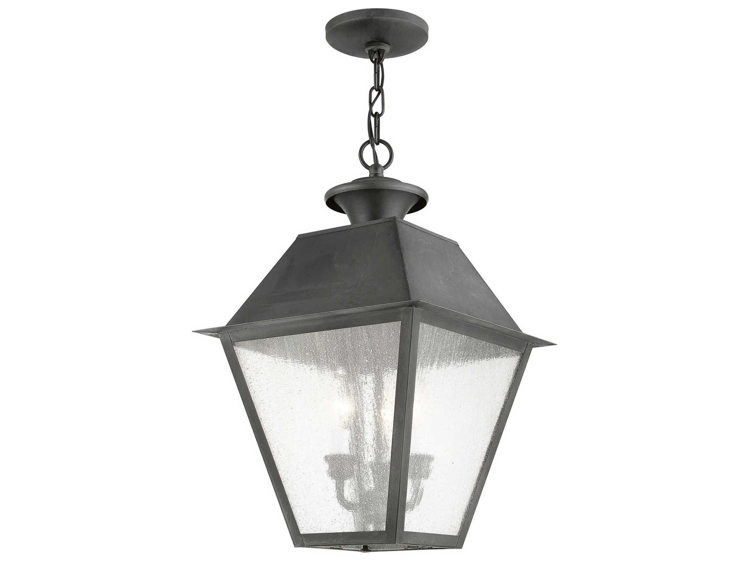 Livex Lighting Mansfield 3 - Light Outdoor Hanging Light