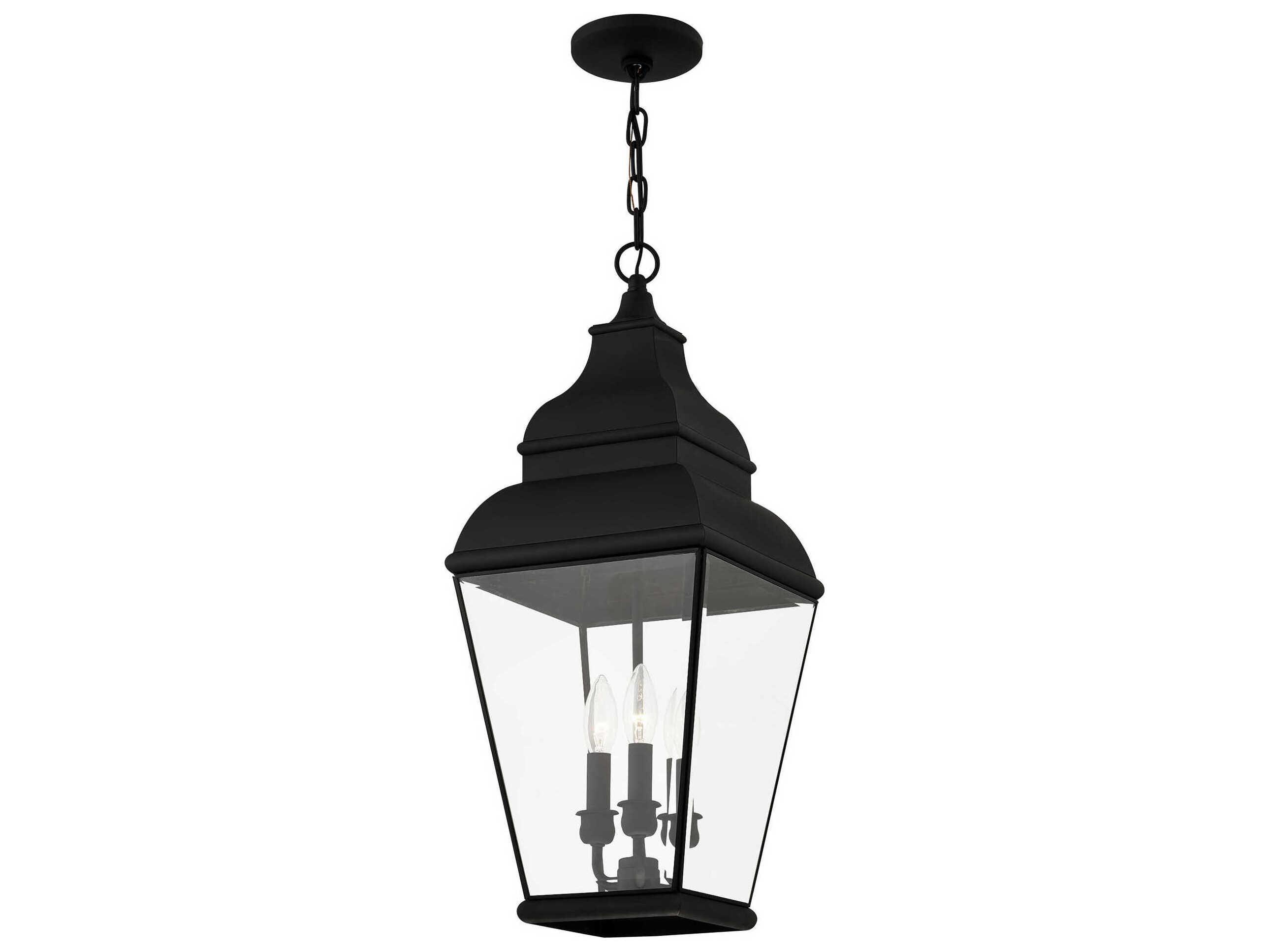 Livex Lighting Exeter 3 - Light Outdoor Hanging Light