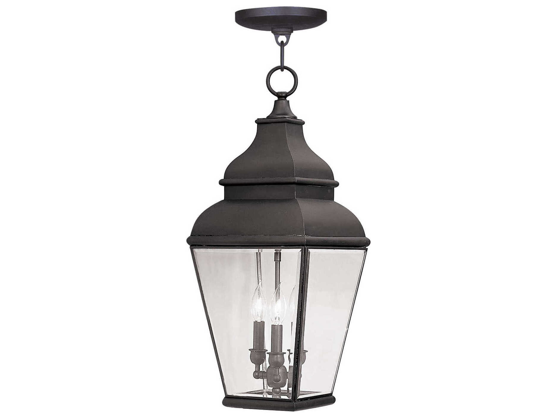 Livex Lighting Exeter 3 - Light Outdoor Hanging Light