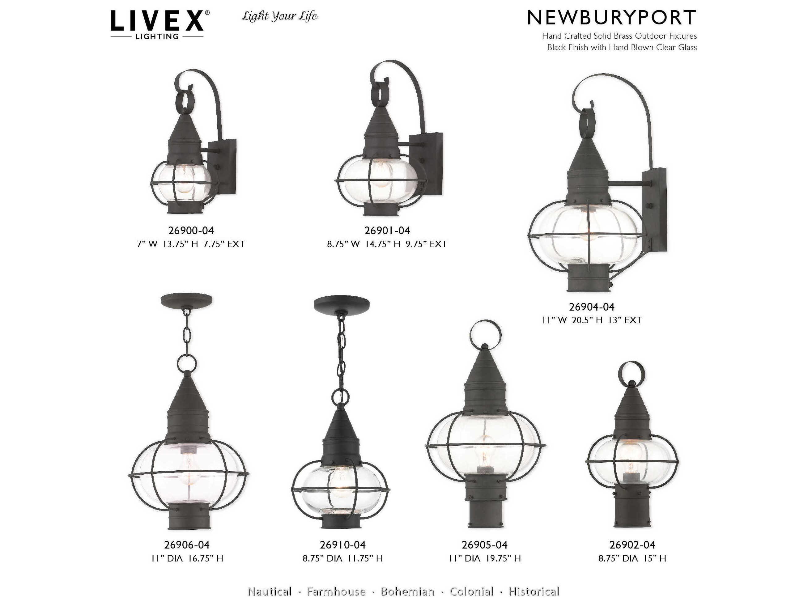 Livex Lighting Newburyport 1 - Light Outdoor Post Light