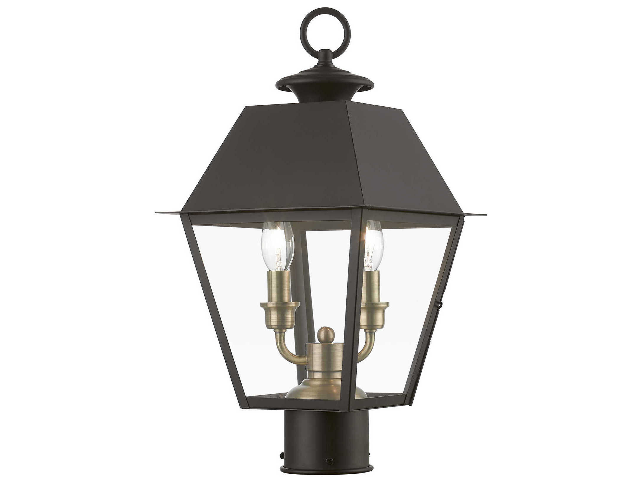 Livex Lighting Wentworth Finish Cluster 2 - Light Outdoor Post Light