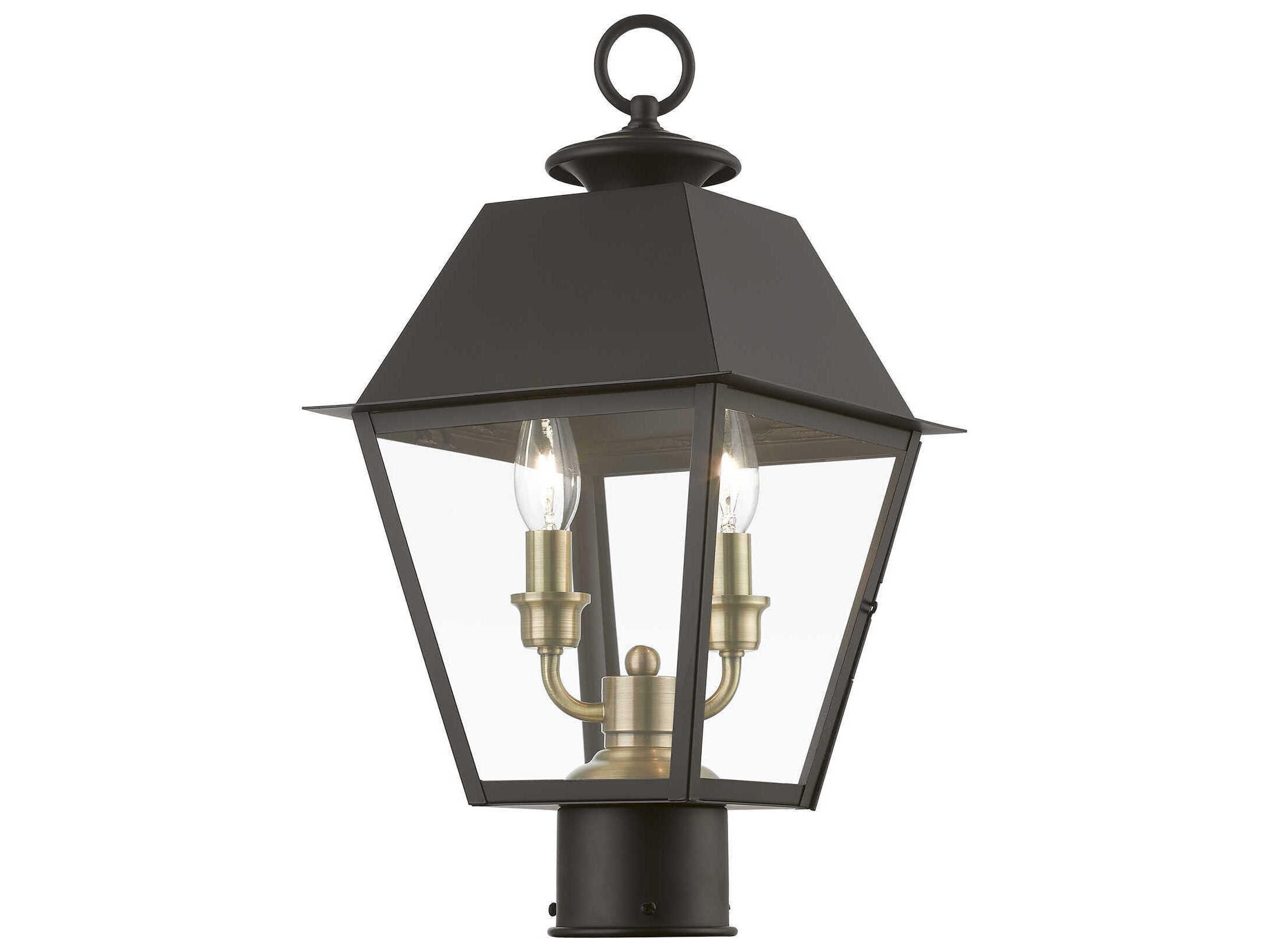 Livex Lighting Wentworth Finish Cluster 2 - Light Outdoor Post Light