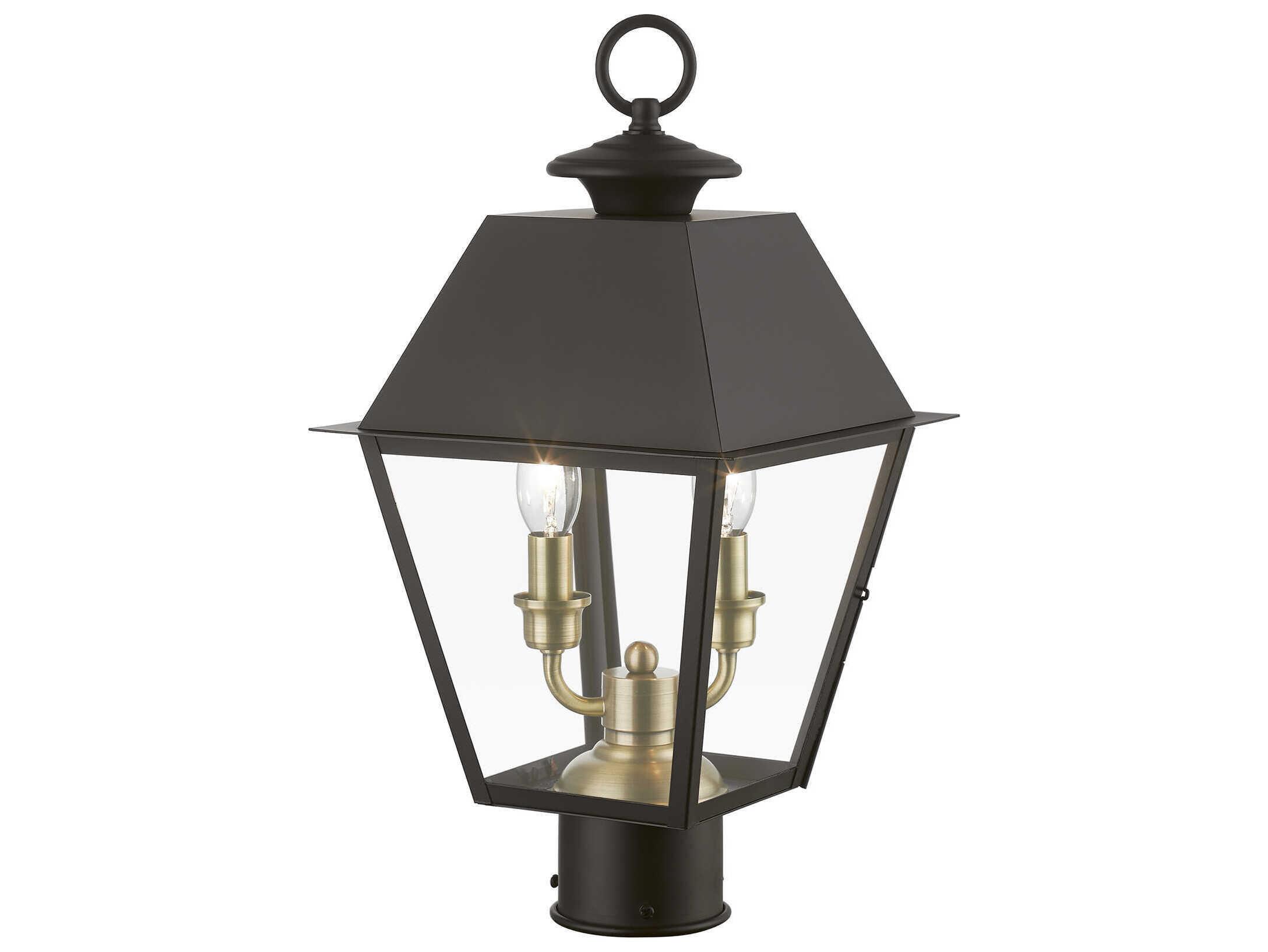 Livex Lighting Wentworth Finish Cluster 2 - Light Outdoor Post Light