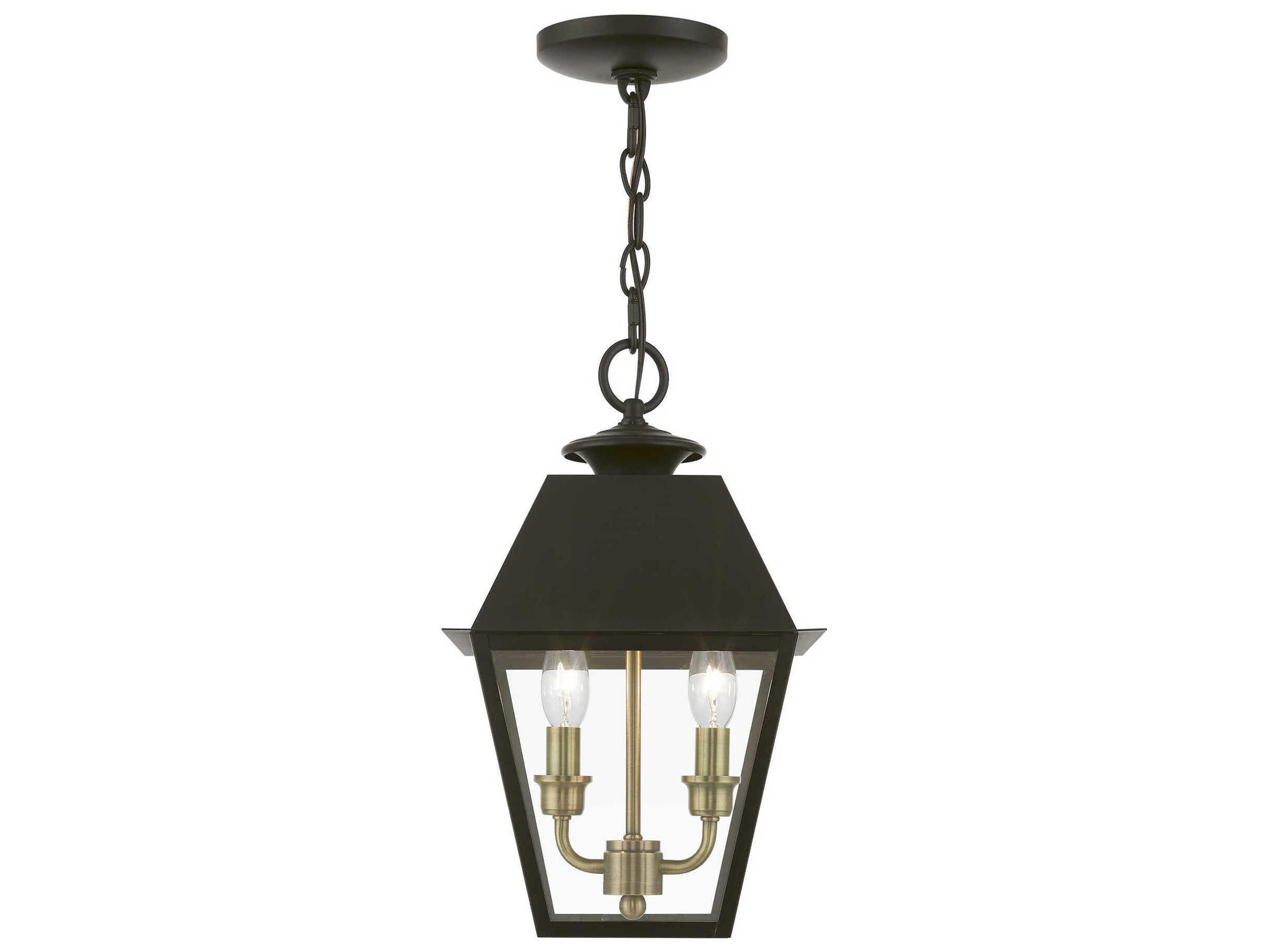 Livex Lighting Wentworth Finish Cluster 2 - Light Outdoor Hanging Light