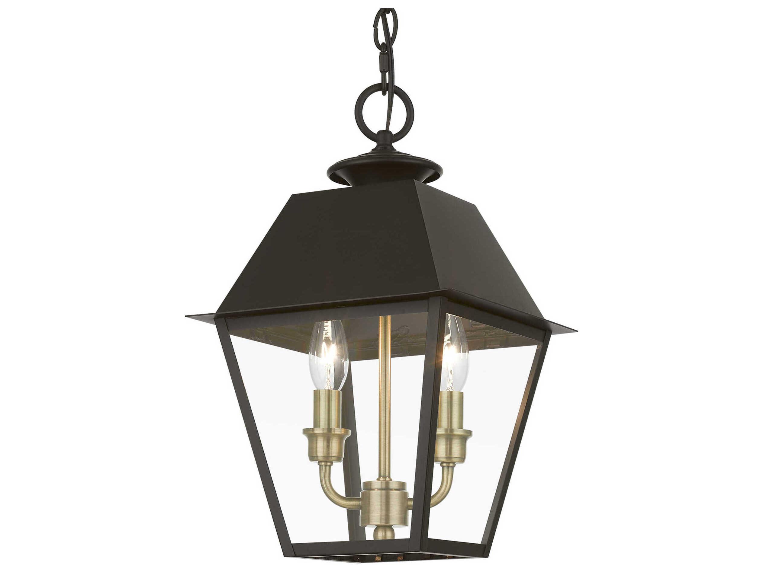 Livex Lighting Wentworth Finish Cluster 2 - Light Outdoor Hanging Light