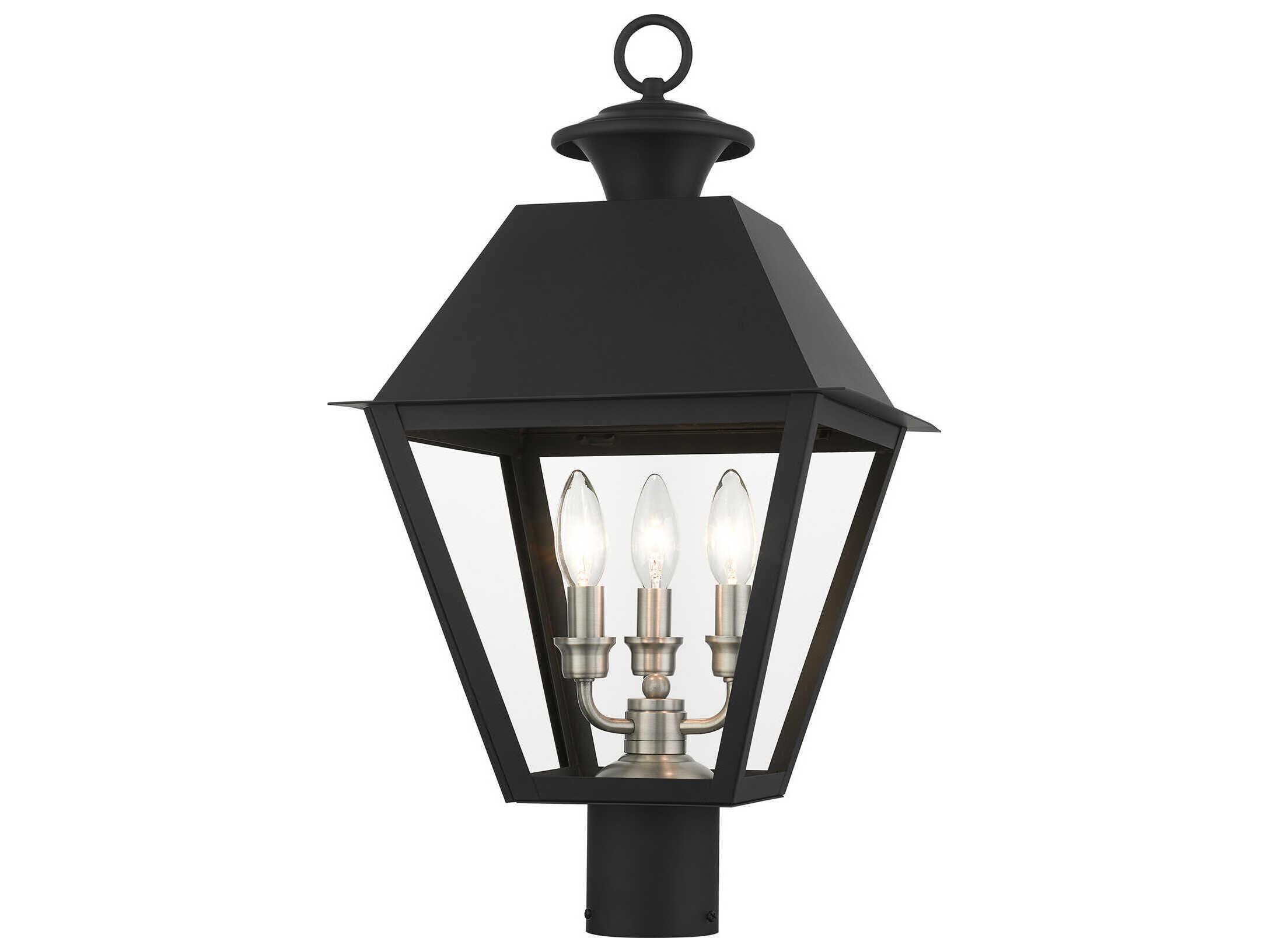 Livex Lighting Mansfield 3 - Light Outdoor Post Light