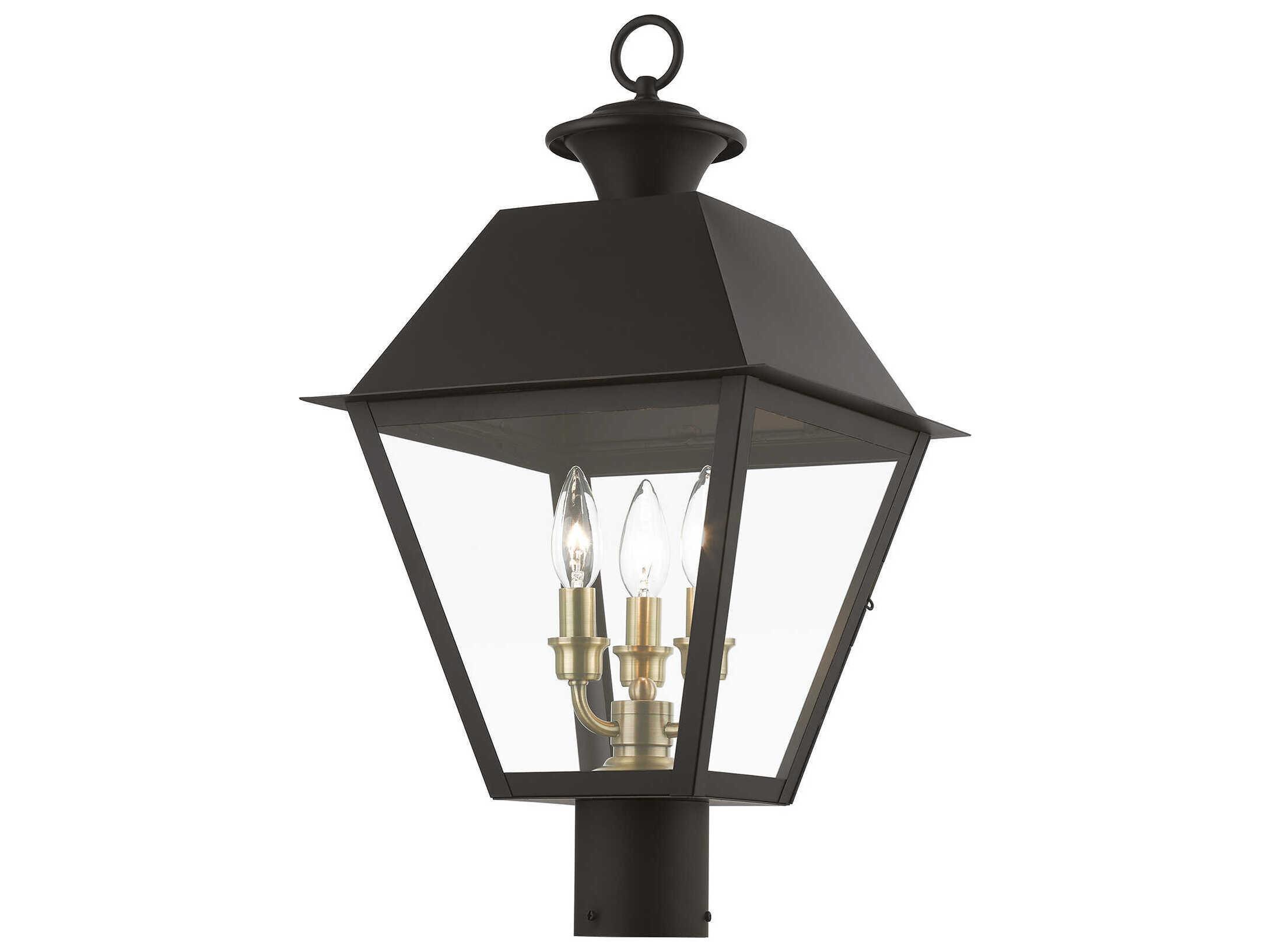 Livex Lighting Wentworth Finish Cluster 3 - Light Outdoor Post Light