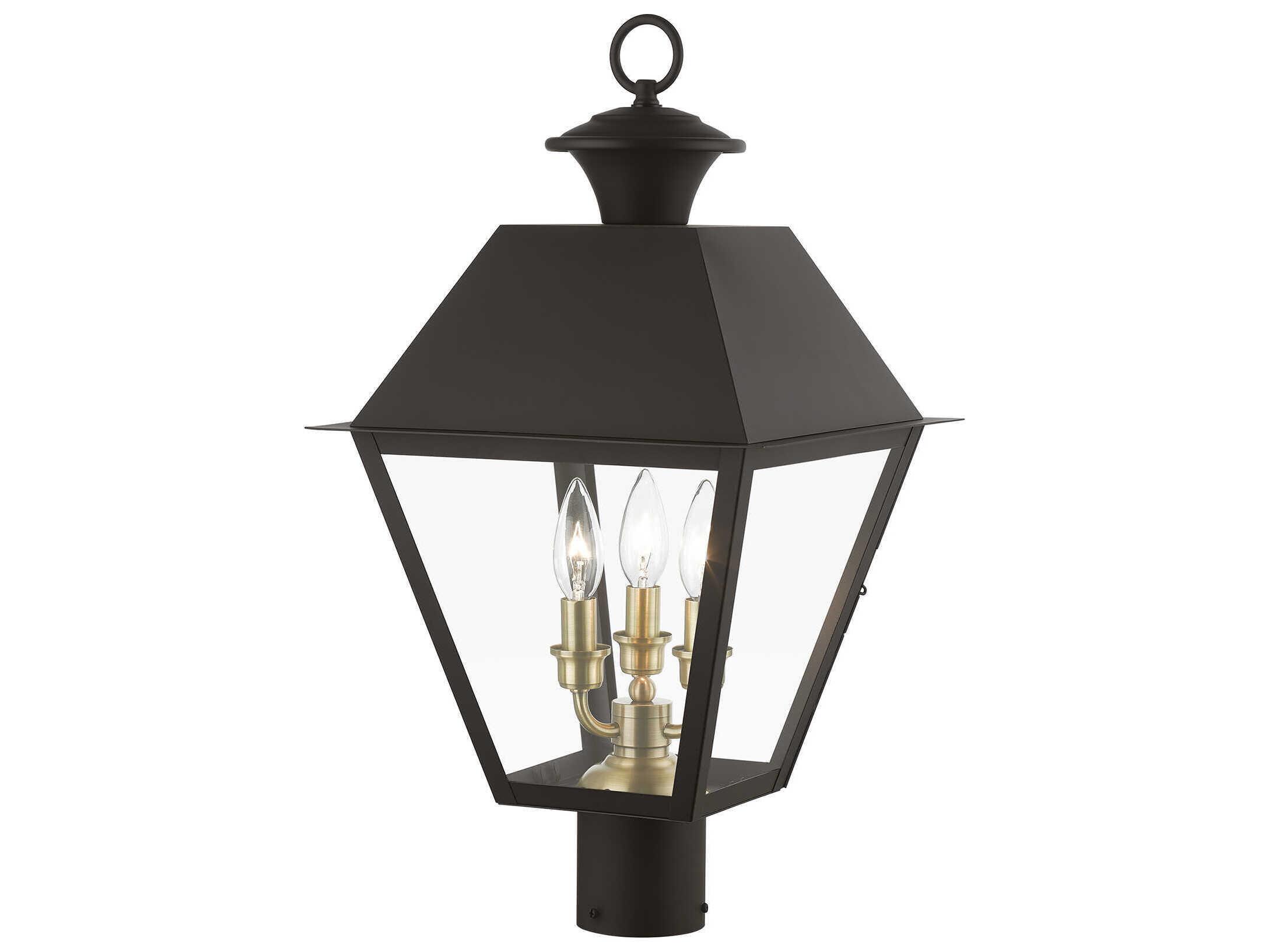 Livex Lighting Wentworth Finish Cluster 3 - Light Outdoor Post Light