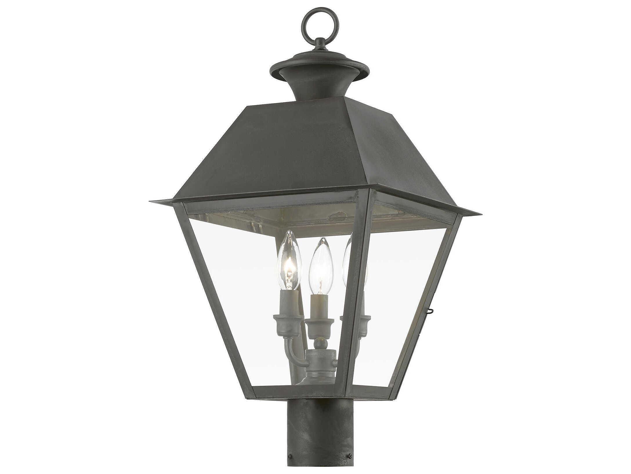 Livex Lighting Wentworth 3 - Light Outdoor Post Light