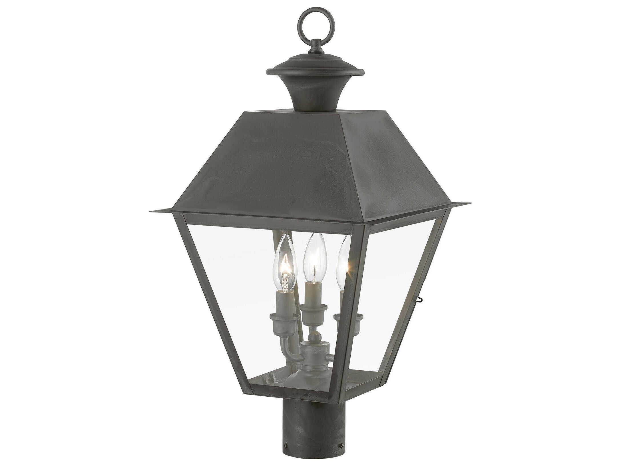 Livex Lighting Wentworth 3 - Light Outdoor Post Light