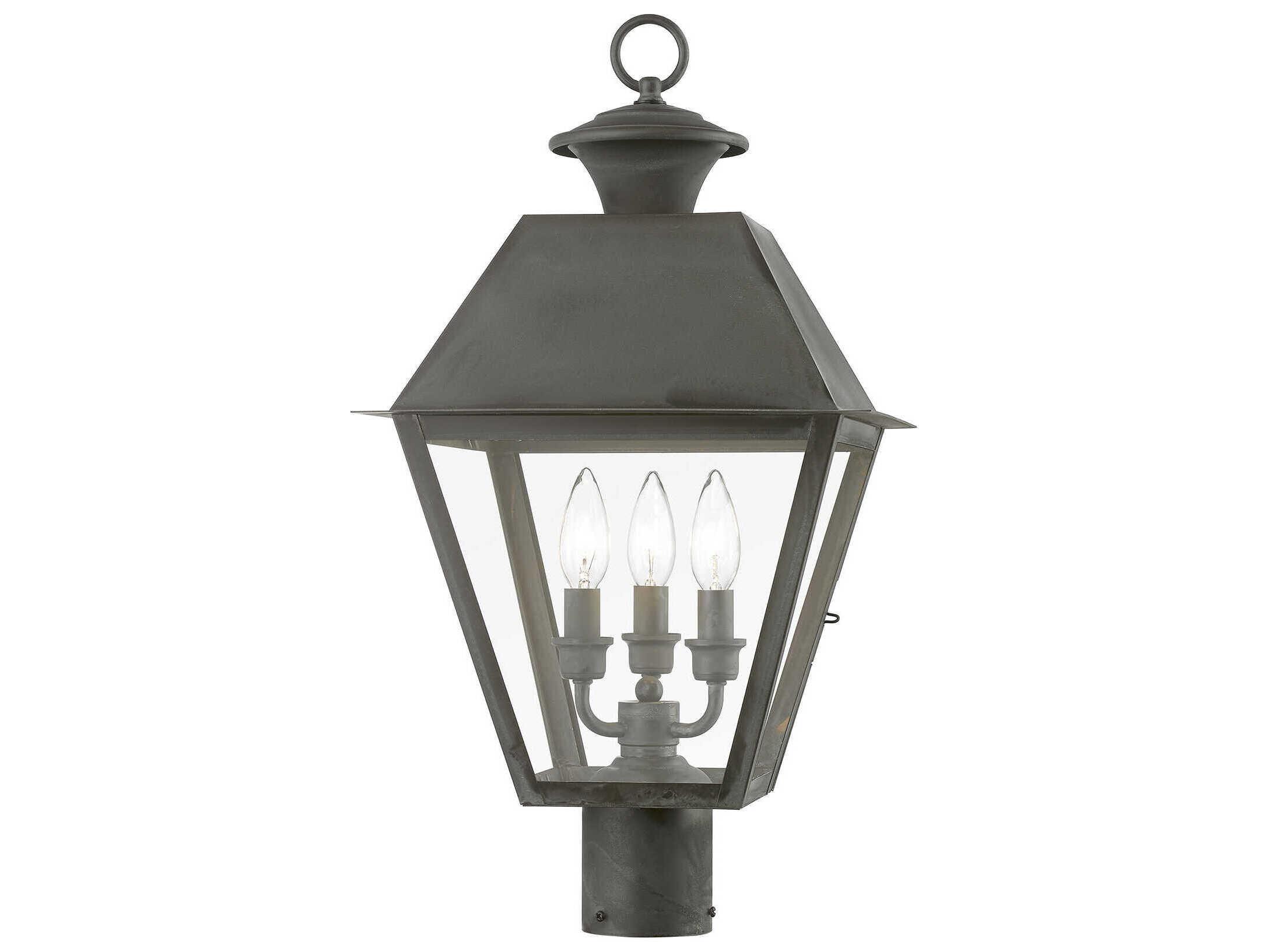 Livex Lighting Wentworth 3 - Light Outdoor Post Light