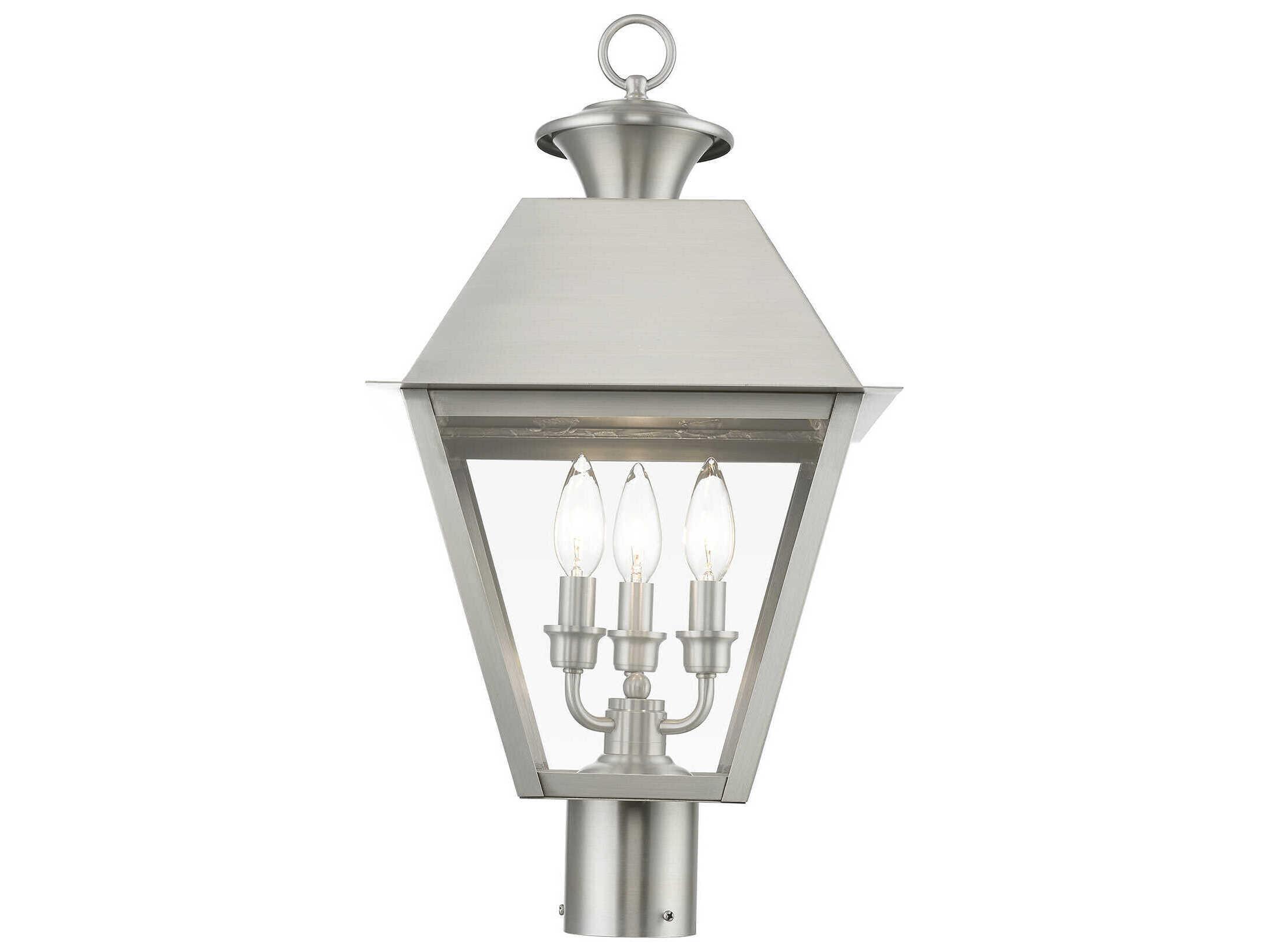 Livex Lighting Wentworth 3 - Light Outdoor Post Light