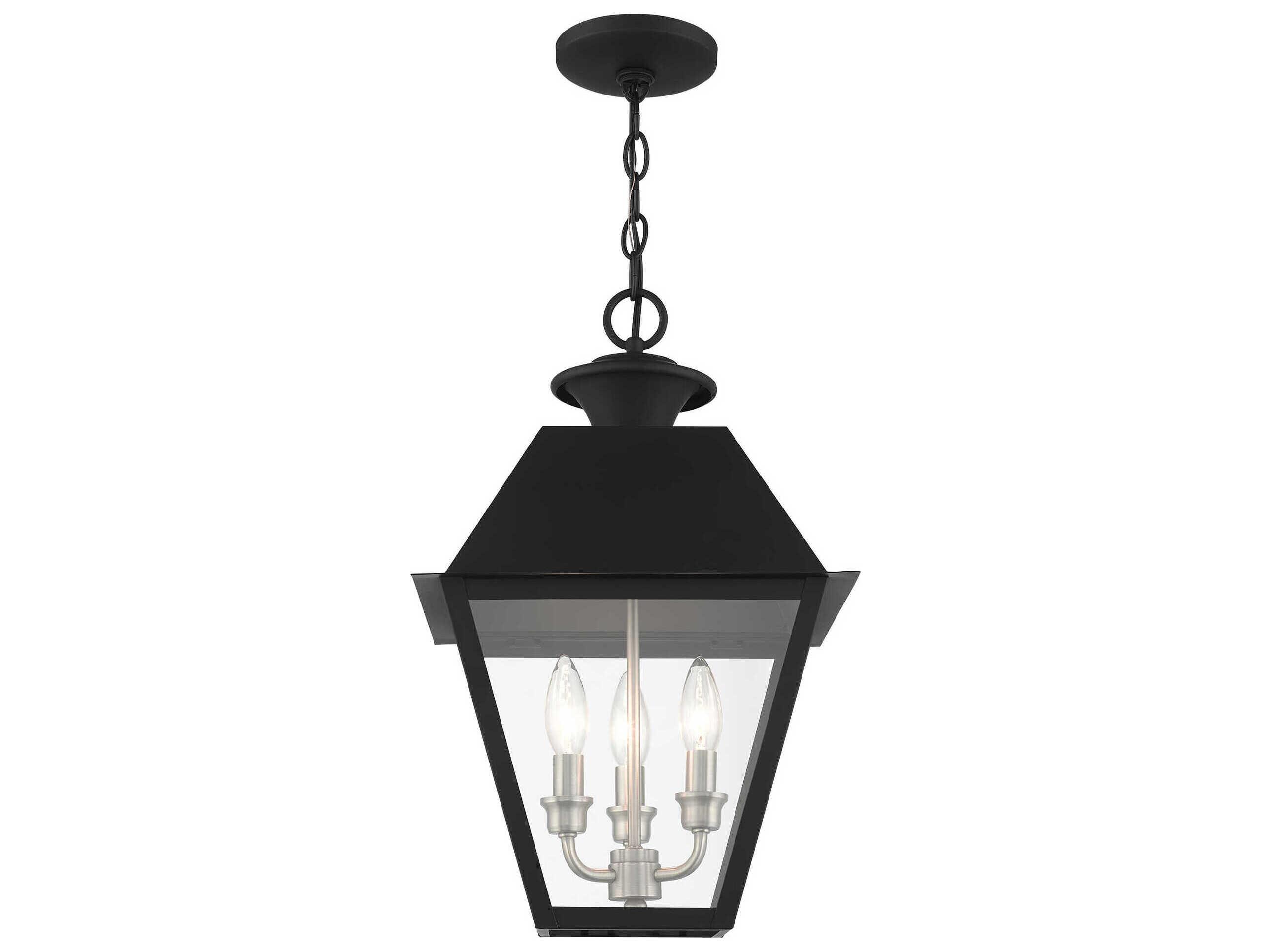 Livex Lighting Mansfield 3 - Light Outdoor Hanging Light