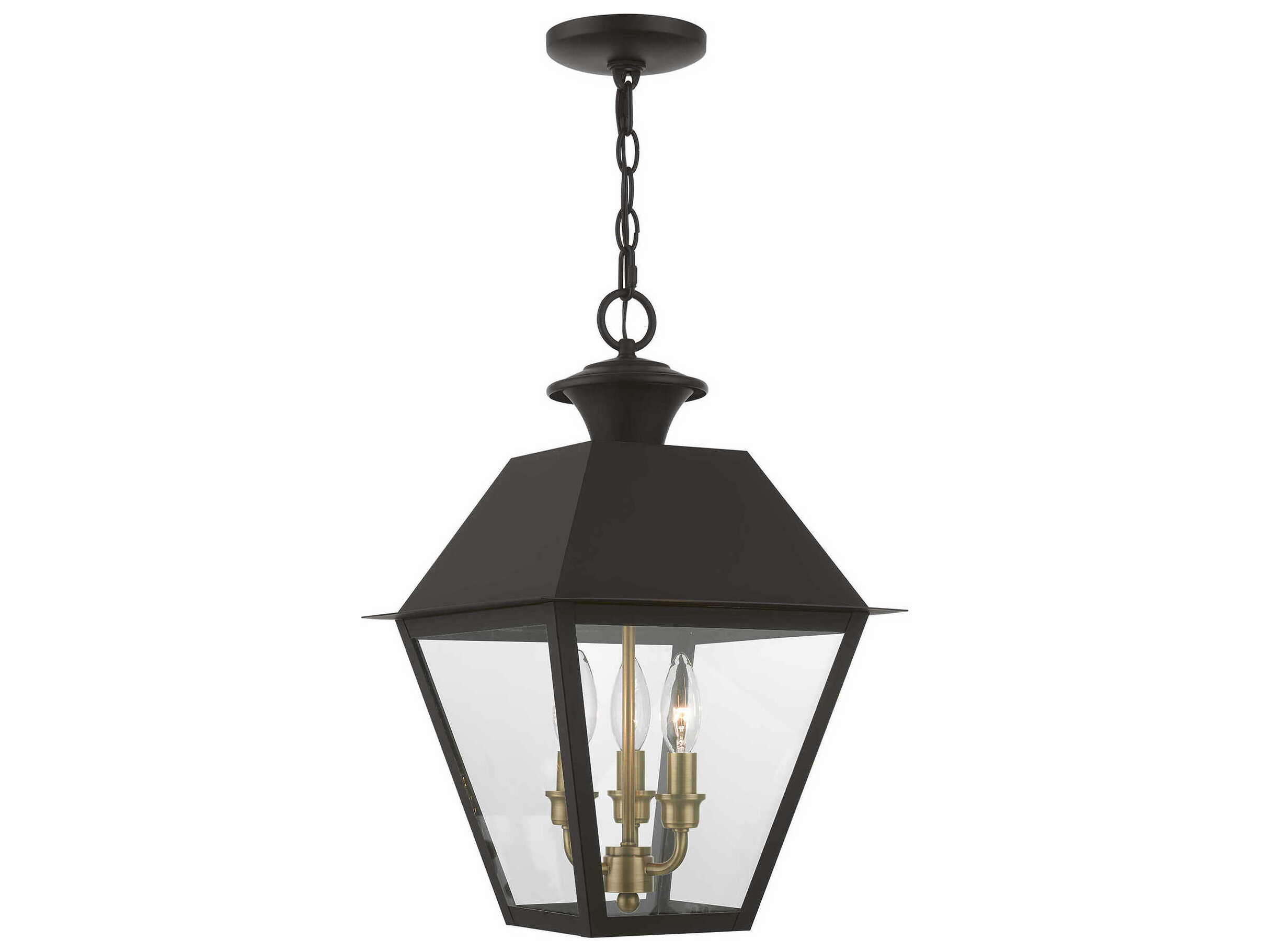 Livex Lighting Wentworth Finish Cluster 3 - Light Outdoor Hanging Light