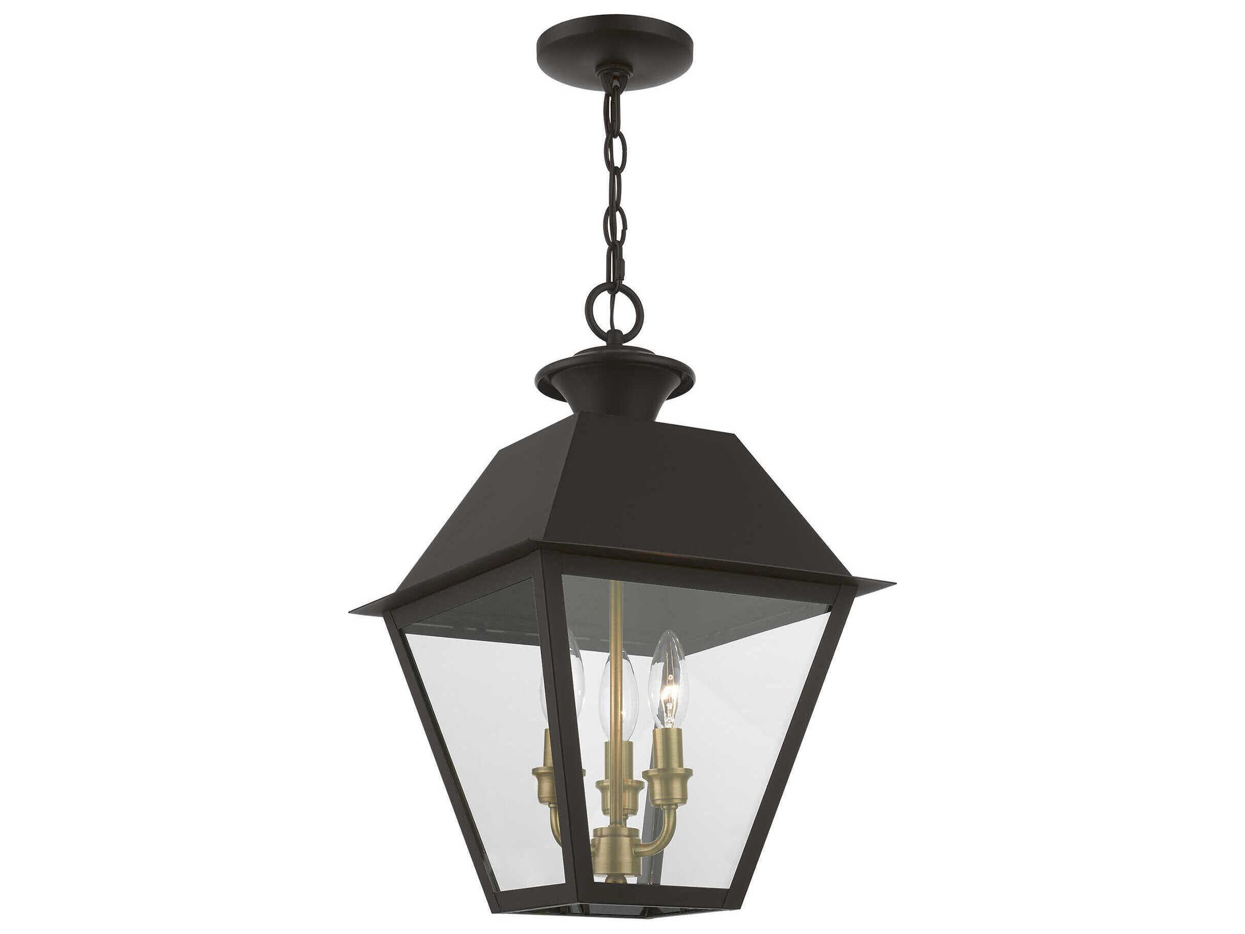 Livex Lighting Wentworth Finish Cluster 3 - Light Outdoor Hanging Light