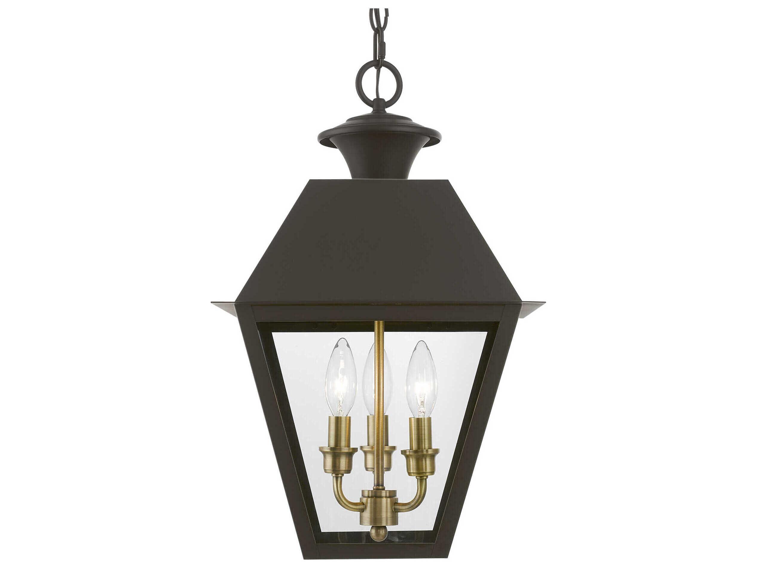 Livex Lighting Wentworth Finish Cluster 3 - Light Outdoor Hanging Light